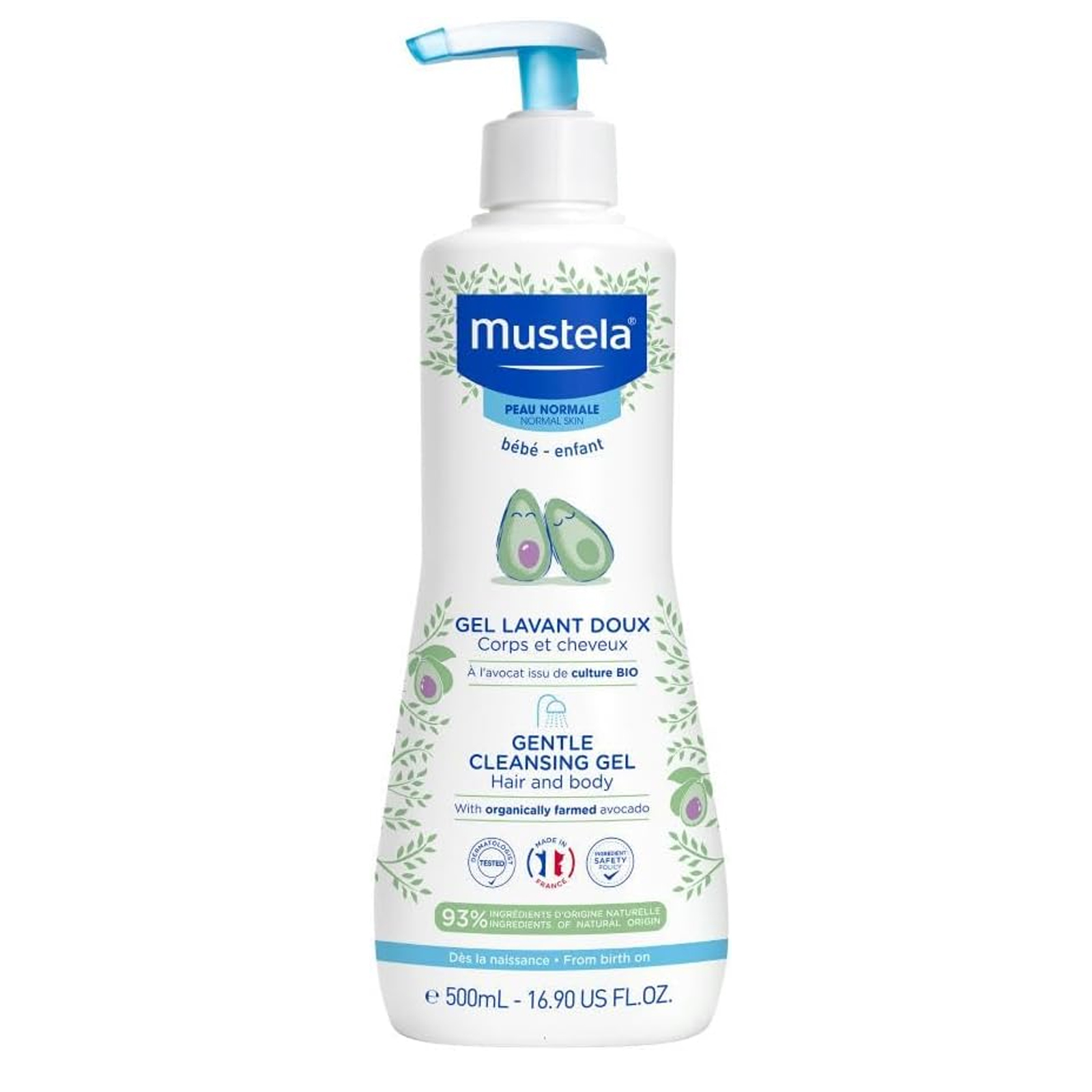 WASHING GEL BODY & HAIR MUSTELA ( 500 ML )