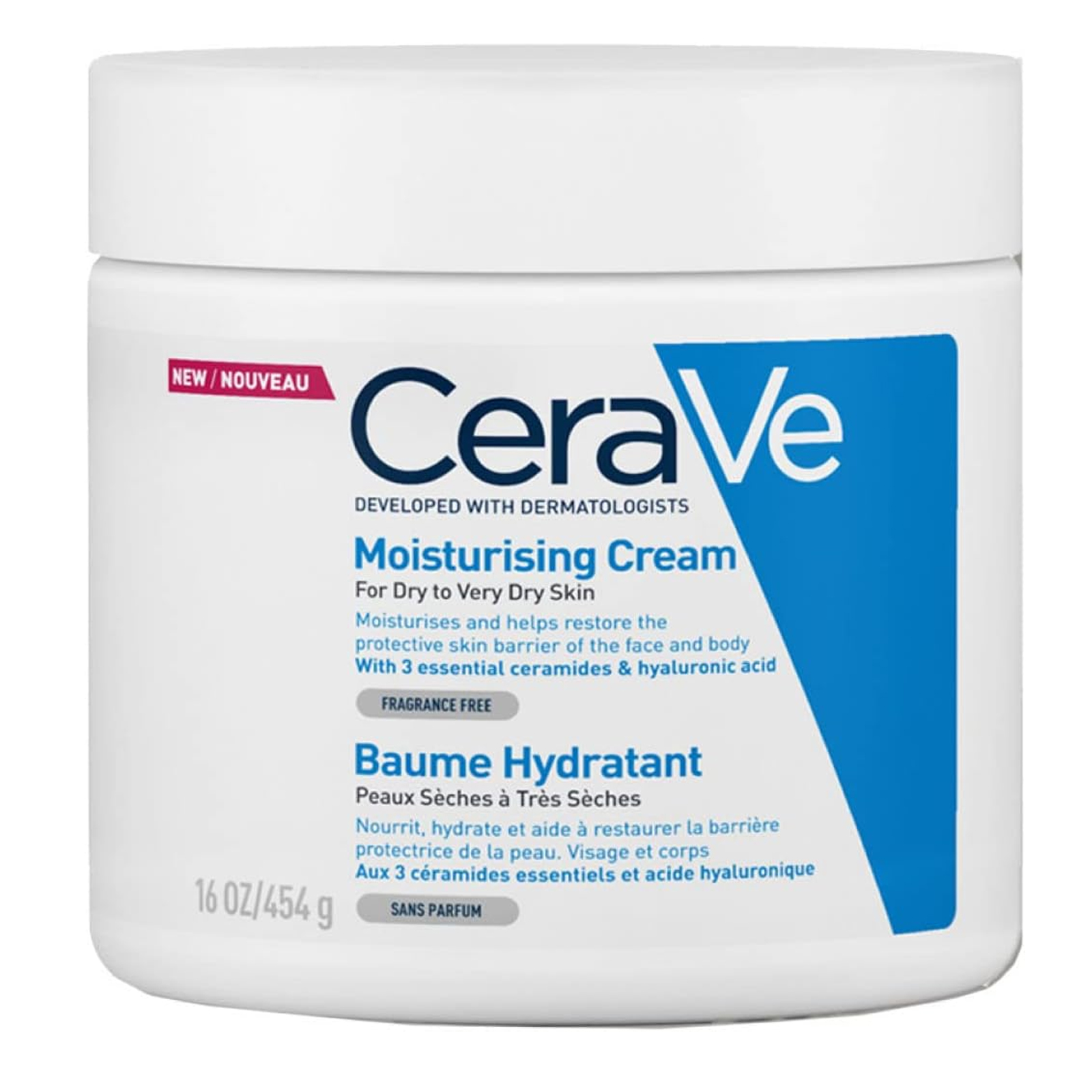 MOISTURIZING CREAM FOR DRY TO VERY DRY SKIN CERAVE ( 454 GM )