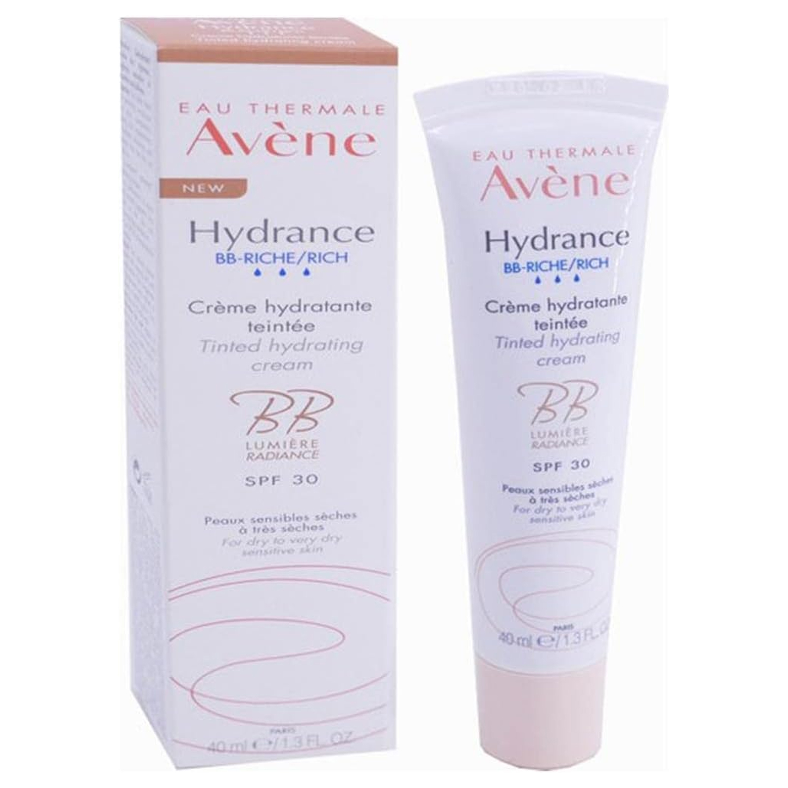 CREAM HYDRATING DRY TO VERY DRY SKIN SPF 30 BB RICH LUMIERE HYDRANCE AVENE ( 40 ML )