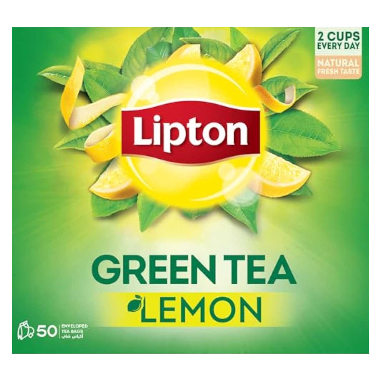 TEA BAG LEMON GREEN TEA LIPTON ( 50 BAGS )