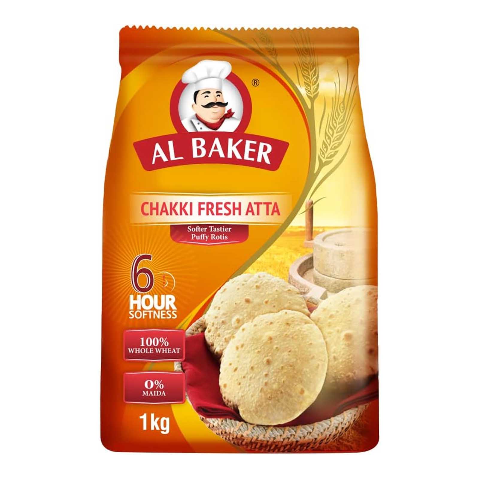 FLOUR ATTA CHAKKI FRESH AL BAKER ( 1 KG )