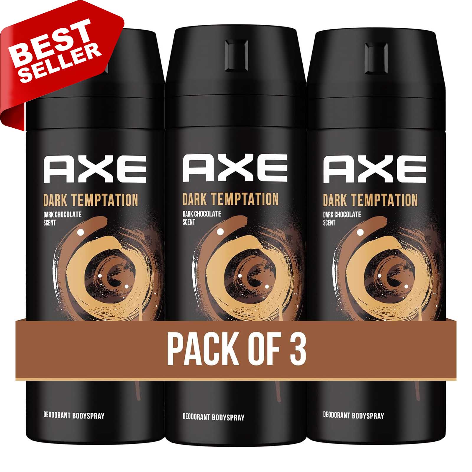 DEODORANT AEROSOL MEN NON STOP FRESH DARK TEMPTATION AXE ( 3 X 150 ml)