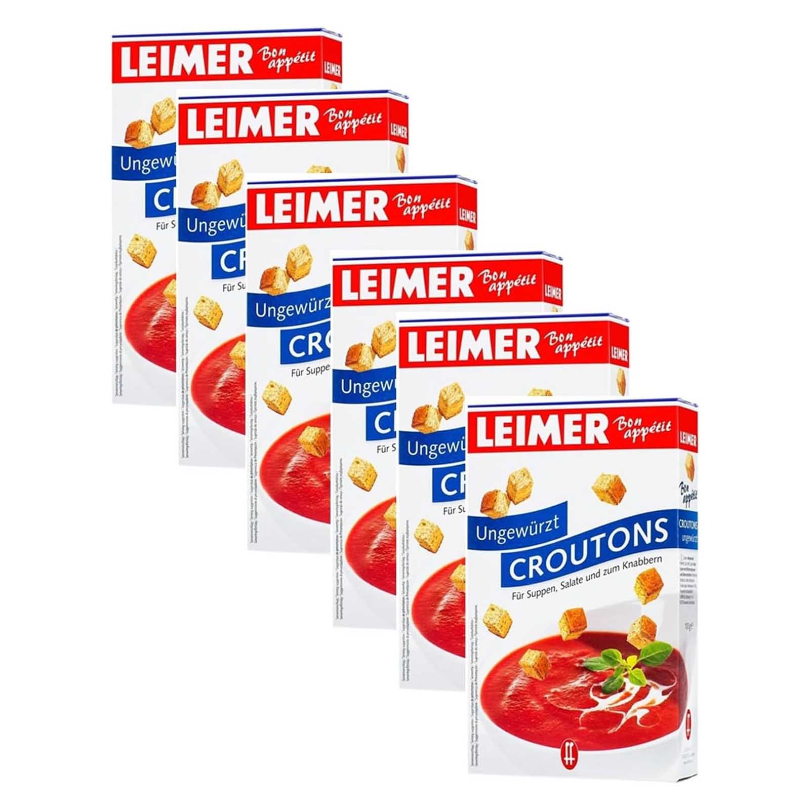 CROUTONS UNSEASONED LEIMER BON APPETIT ( 6 X 100 GM )