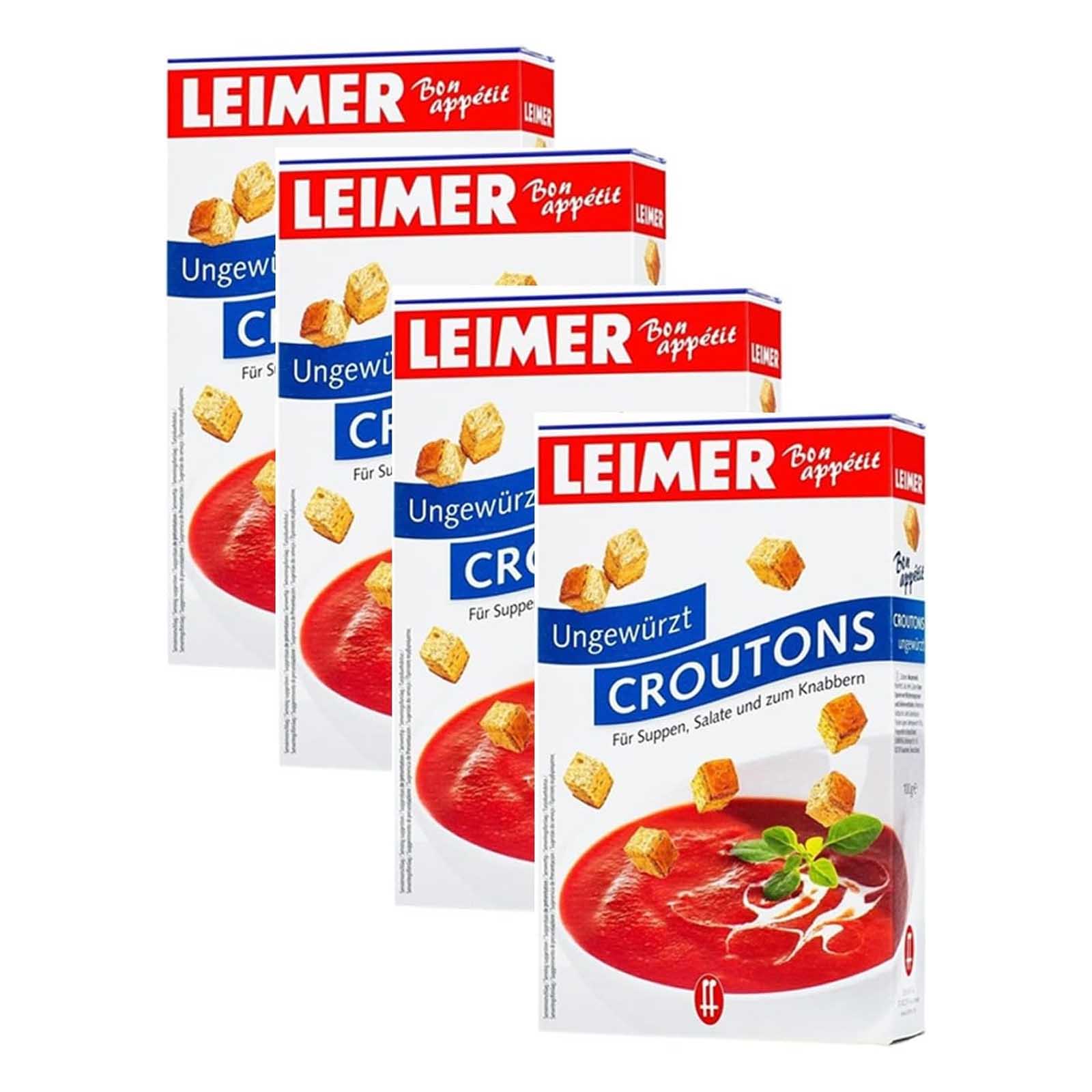 CROUTONS UNSEASONED LEIMER BON APPETIT ( 4 X 100 GM )