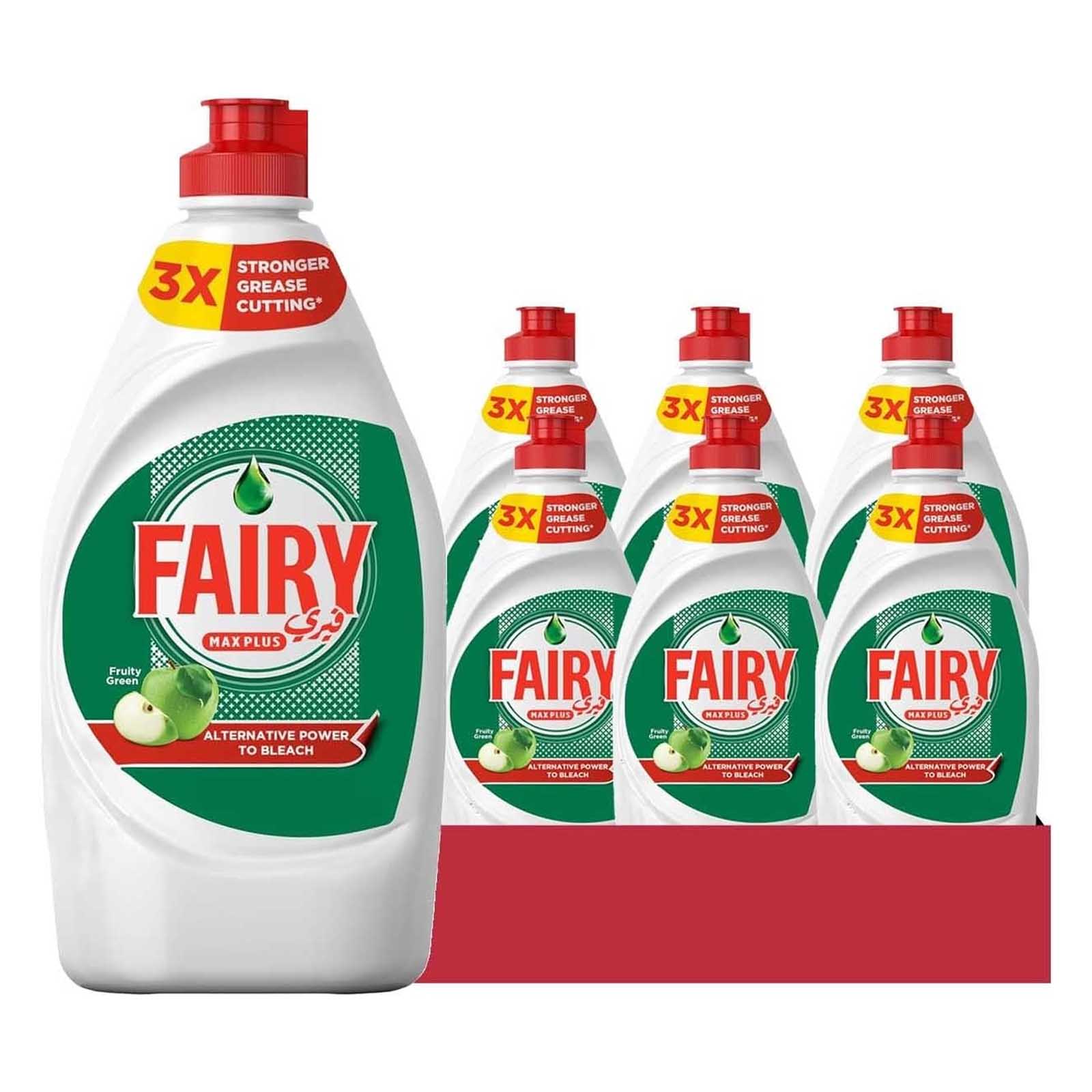 DISHWASHING LIQUID SOAP ORIGINAL ALTERNATE POWER TO BLEACH FAIRY ( 6 X 600 ML ) 