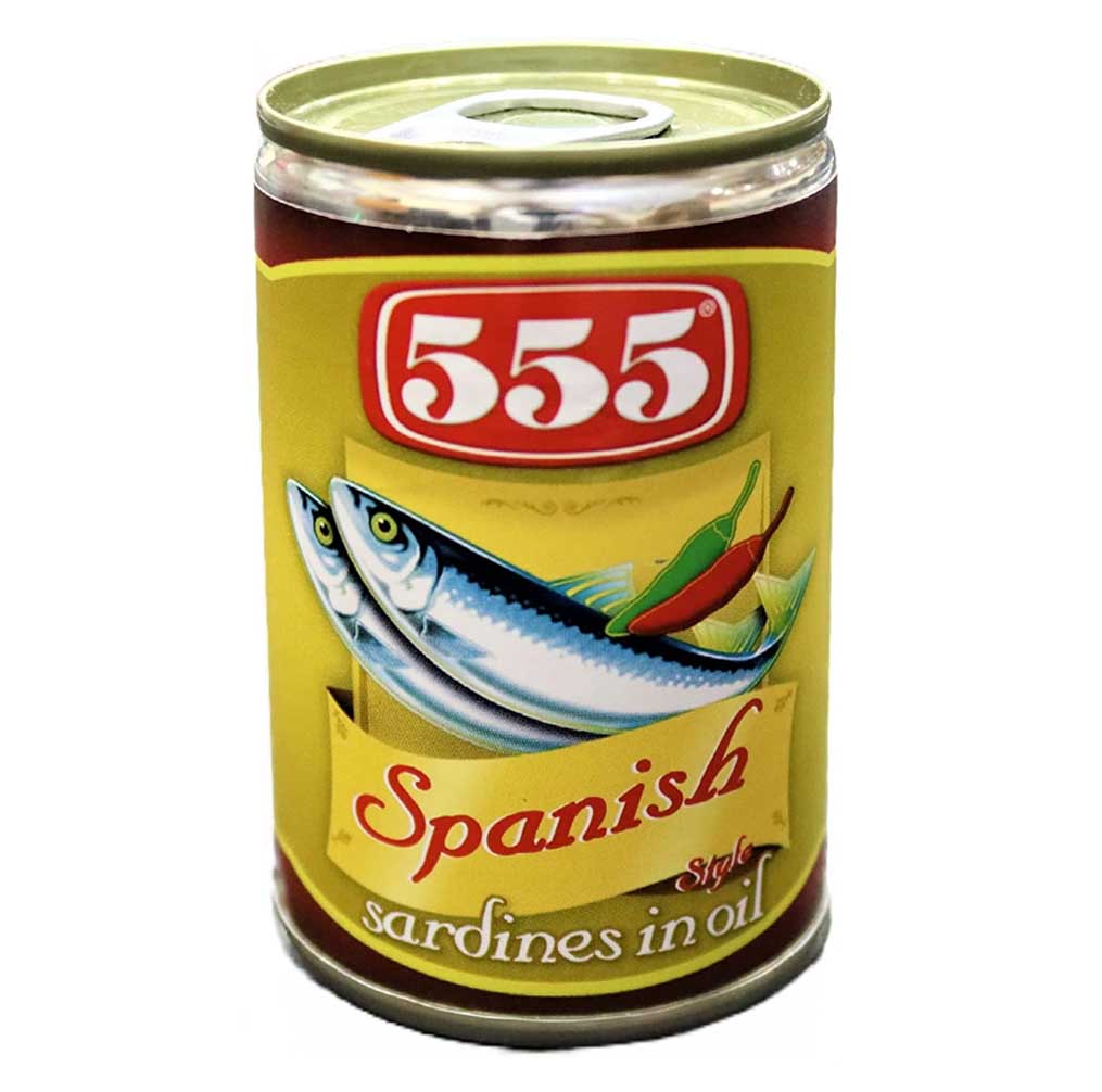 SARDINES IN OIL SPANISH STYLE 555 ( 155 GM )