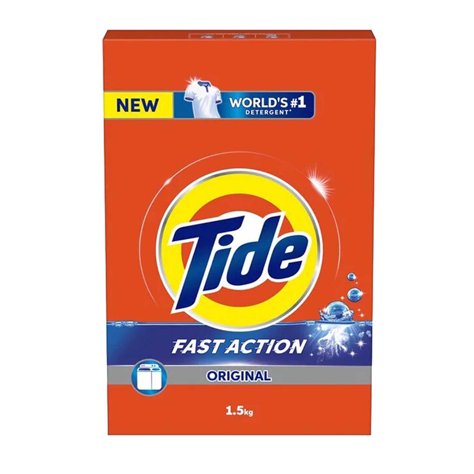 LAUNDRY DETERGENT POWDER SEMI AUTOMATIC FAST ACTION  ORIGINAL TIDE ( 1.5 KG )