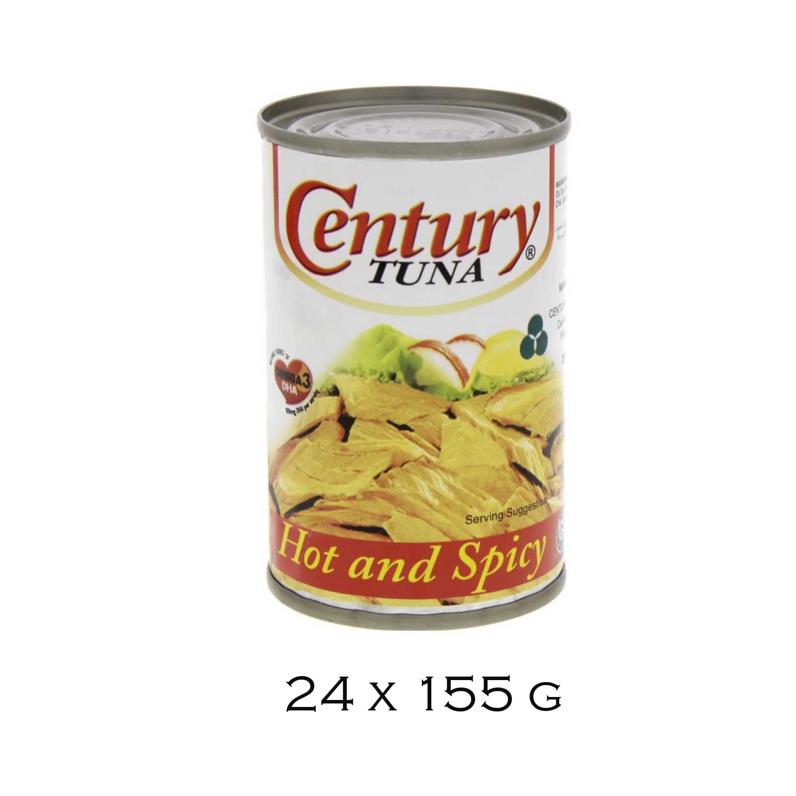 TUNA FLAKES HOT & SPICY CENTURY ( 24 X 155 GM )