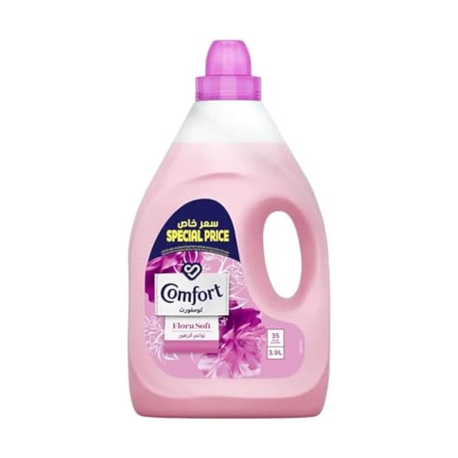 FABRIC SOFTENER FLORA SOFT COMFORT ( 3.9 LTR )