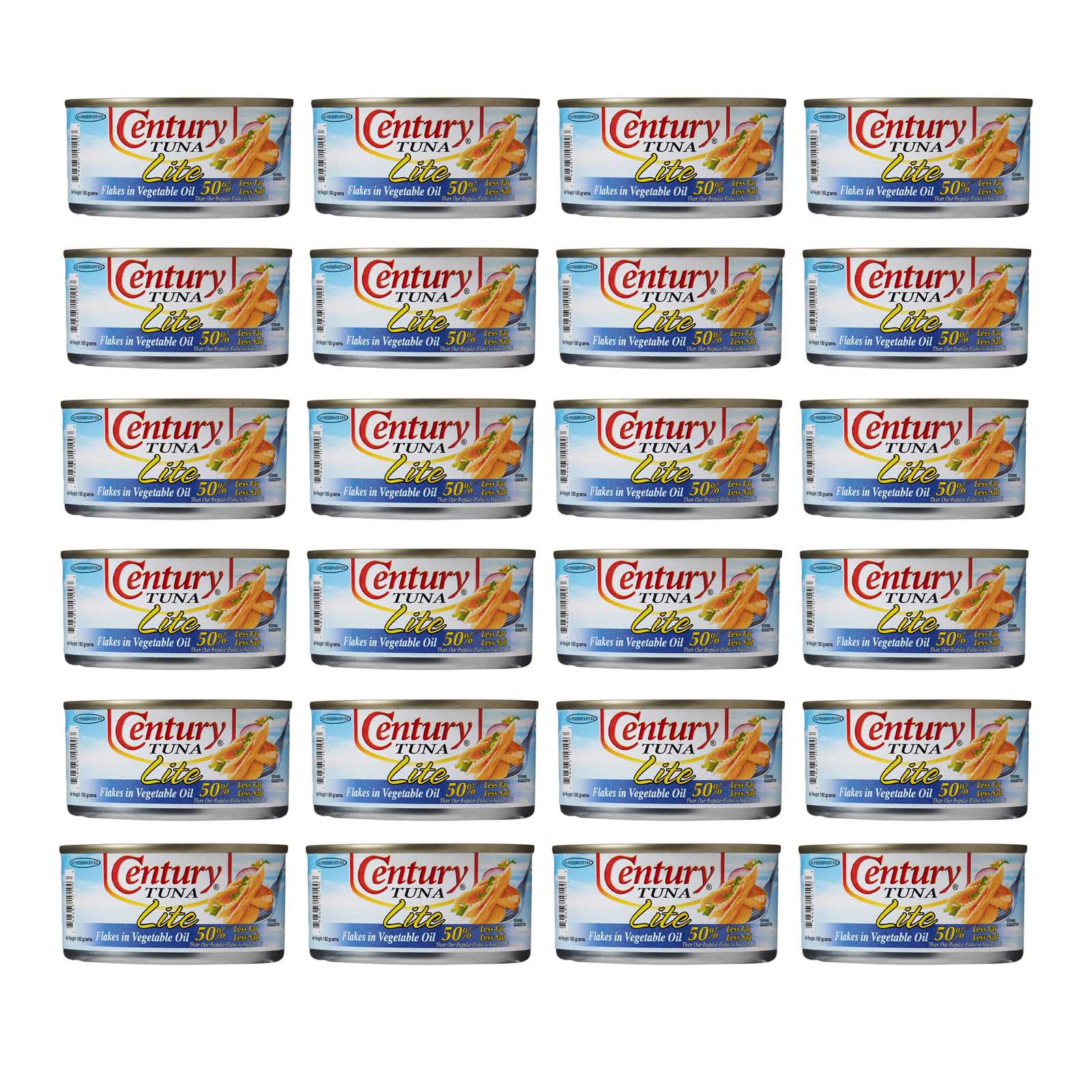 TUNA LITE FLAKES IN VEGETABLE OIL CENTURY ( 24 X 180 GM )