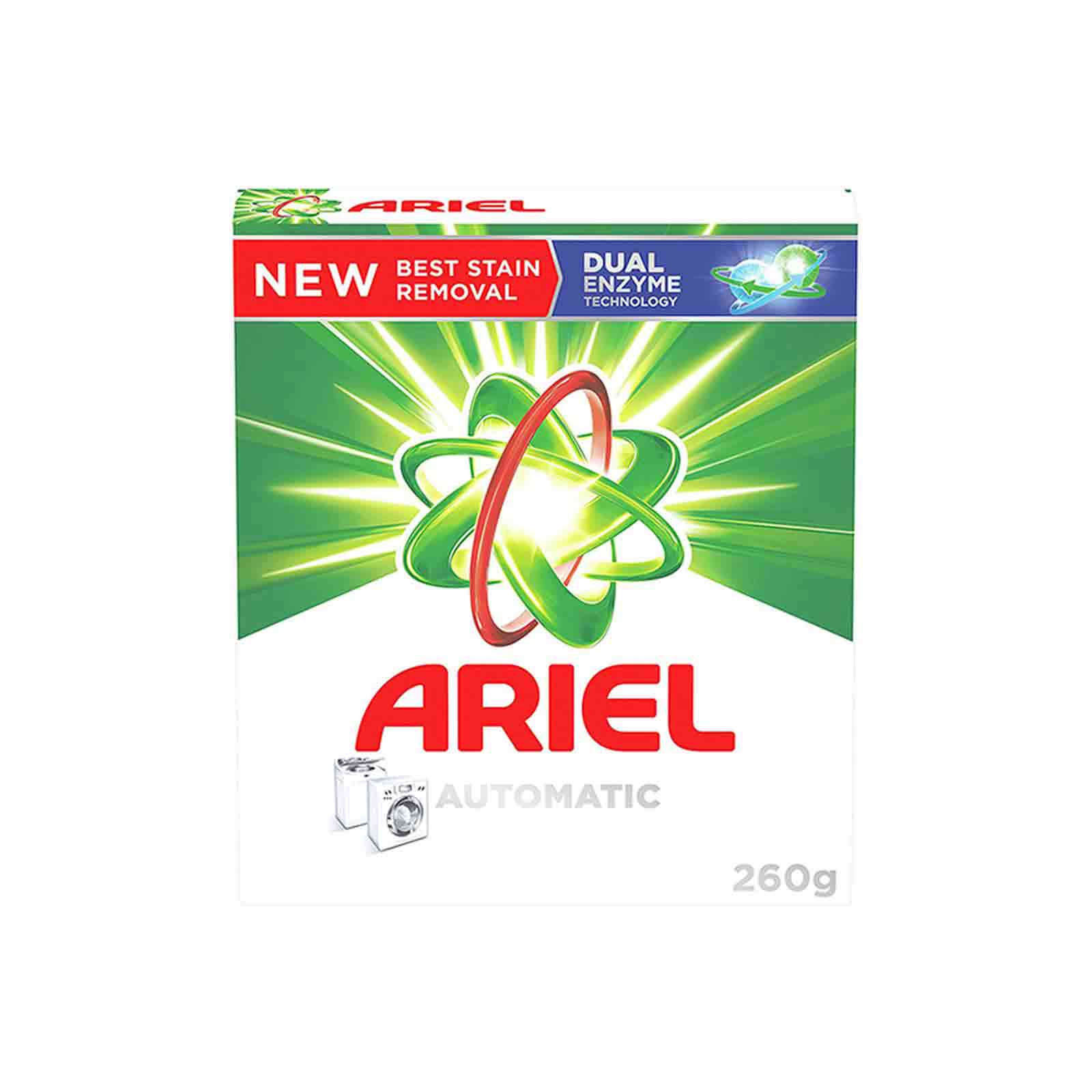 Ariel Fast Dissolving Laundry Detergent Powder Automatic Original 260 g