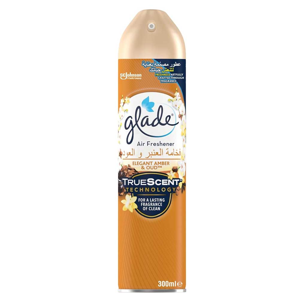 AIR FRESHNER ELEGANT AMBER & OUD GLADE ( 300 ML )