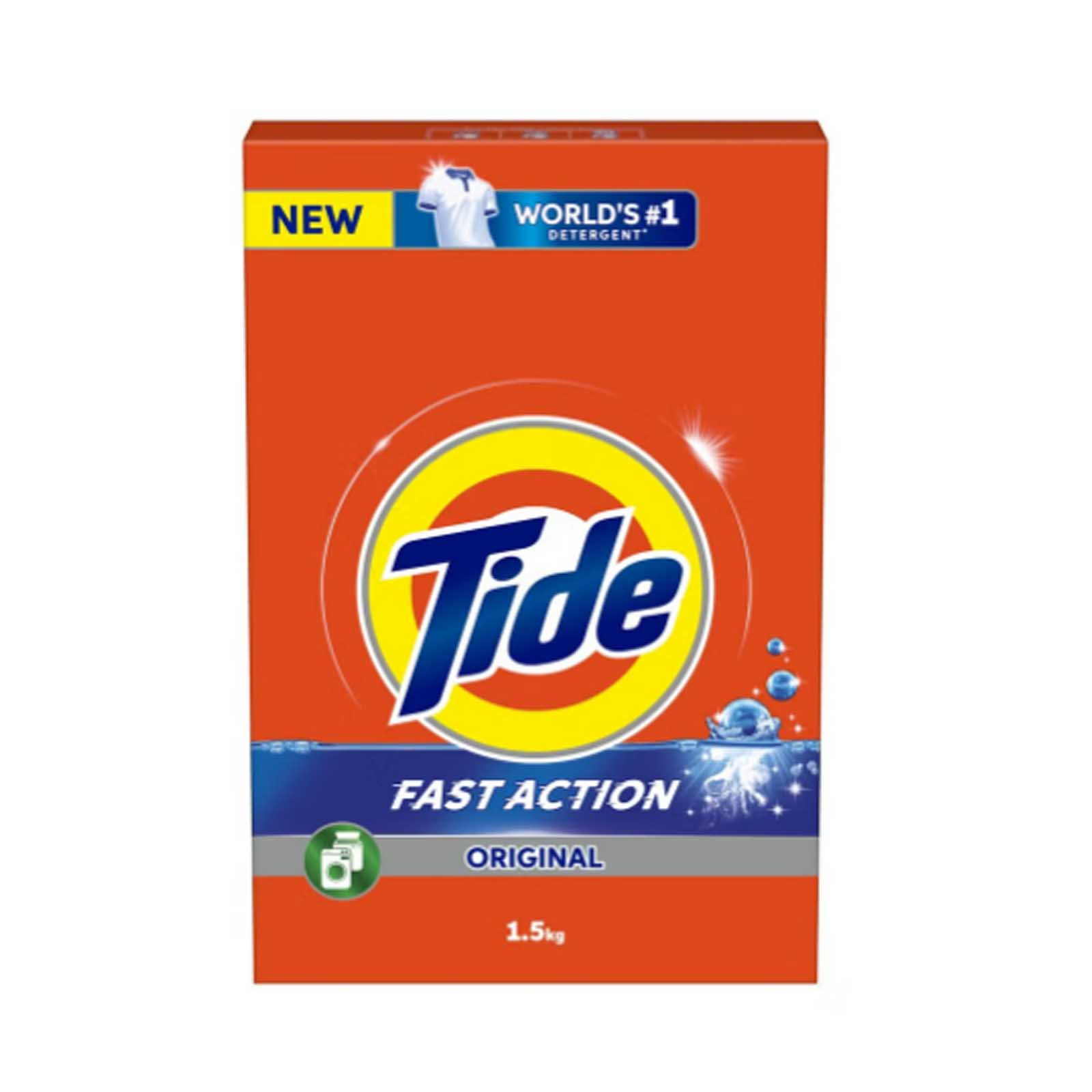 LAUNDRY DETERGENT POWDER GREEN AUTOMATIC FAST ACTION ORIGINAL TIDE ( 1.5 KG )