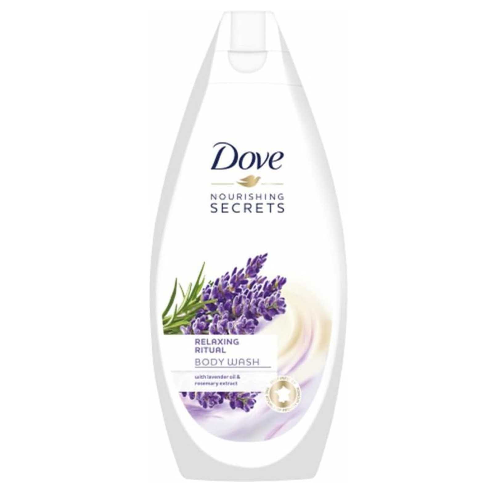 BODY WASH RELAXING RITUAL WITH LAVENDER OIL & ROSEMARY EXTRACT DOVE ( 500 ML )