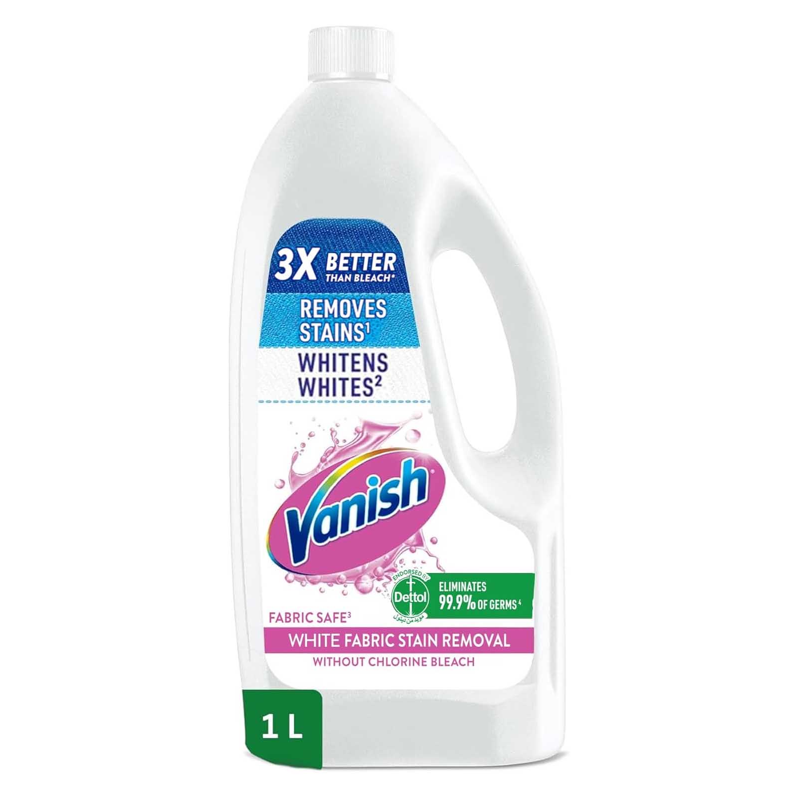 STAIN REMOVER LIQUID FOR FABRIC WHITES VANISH ( 1 LTR )