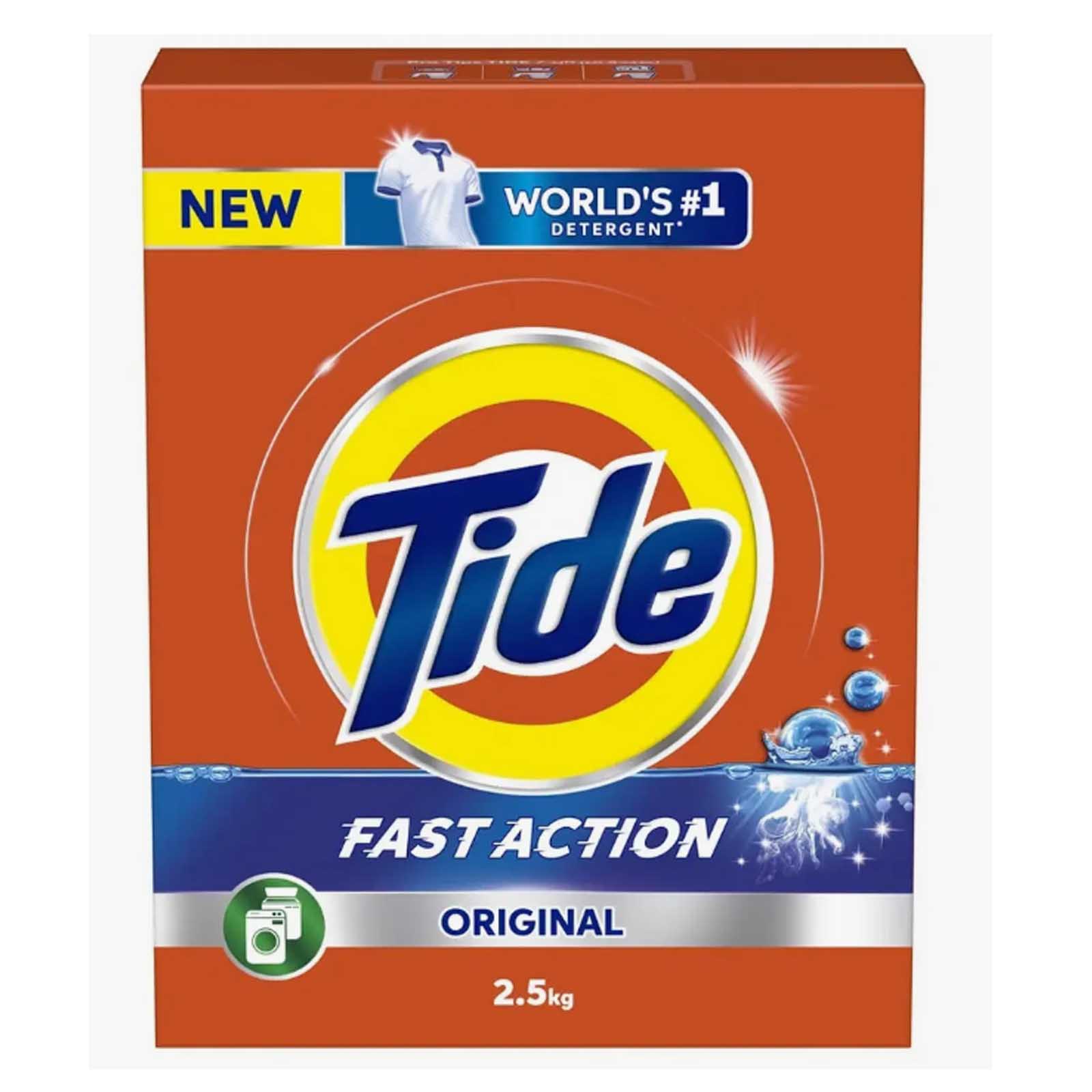 LAUNDRY DETERGENT POWDER SEMI AUTOMATIC FAST ACTION ORIGINAL TIDE ( 2.5 KG )