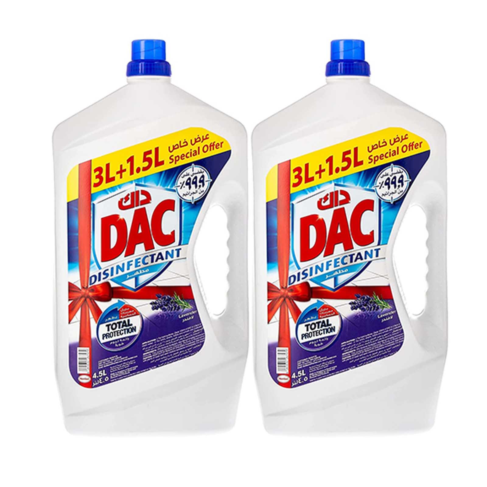 DISINFECTANT FLOOR CLEANER LAVENDER DAC ( 2 X 4.5 LTR )