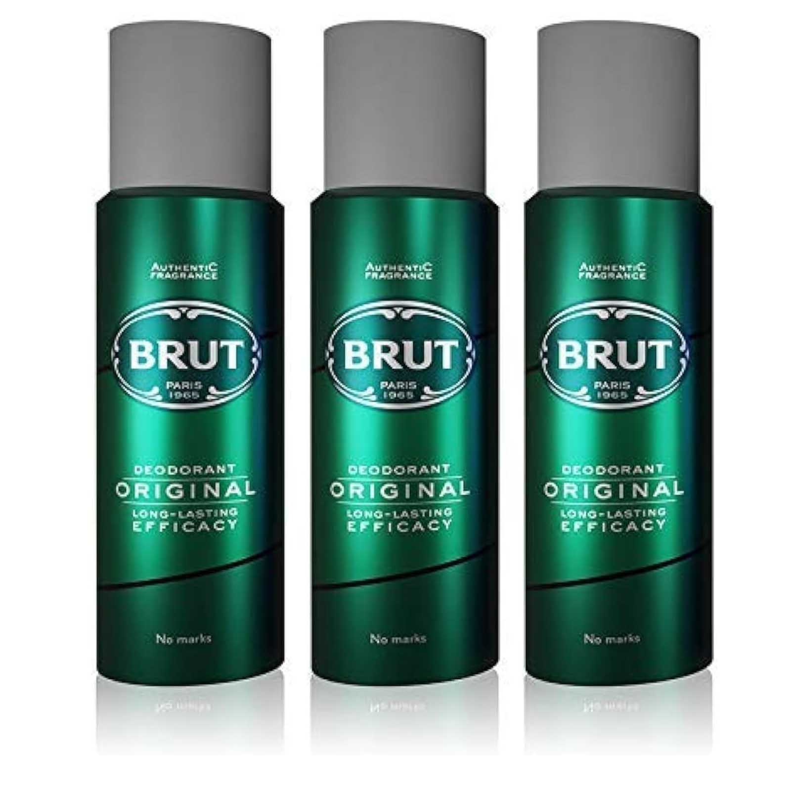  Brut Original Deodorant Spray 3 x 200 ml