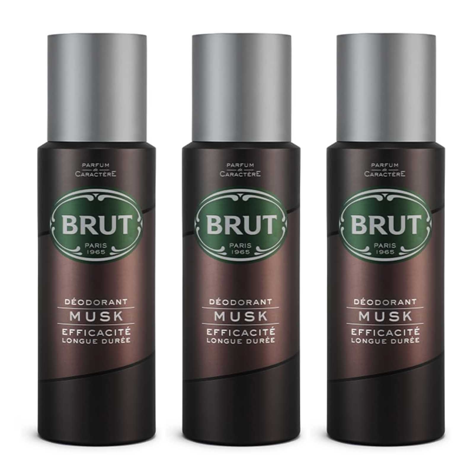 DEODORANT SPRAY MUSK BRUT ( 3 X 200 ML )