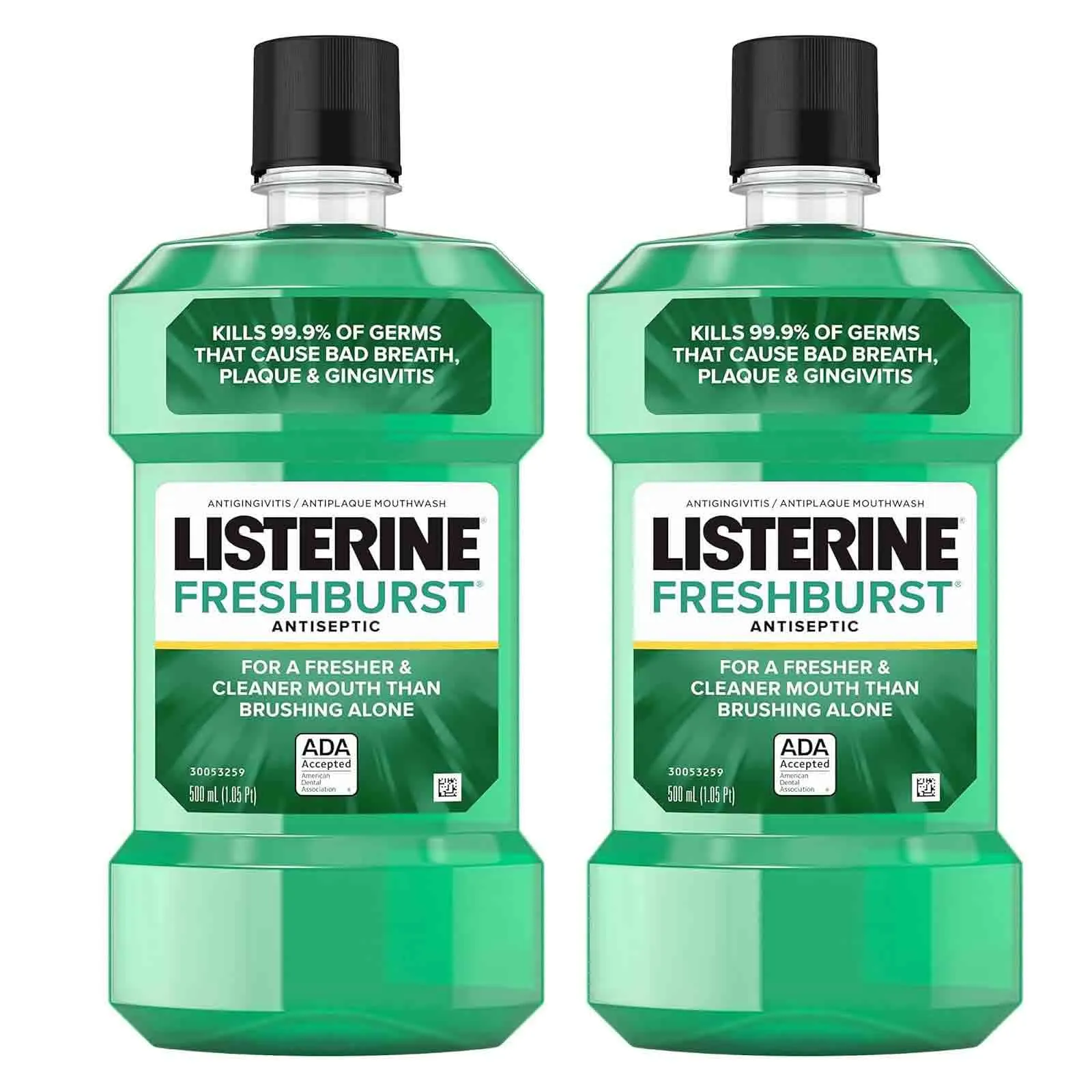  Listerine Fresh Burst Mouth Wash 2 x 500 ml
