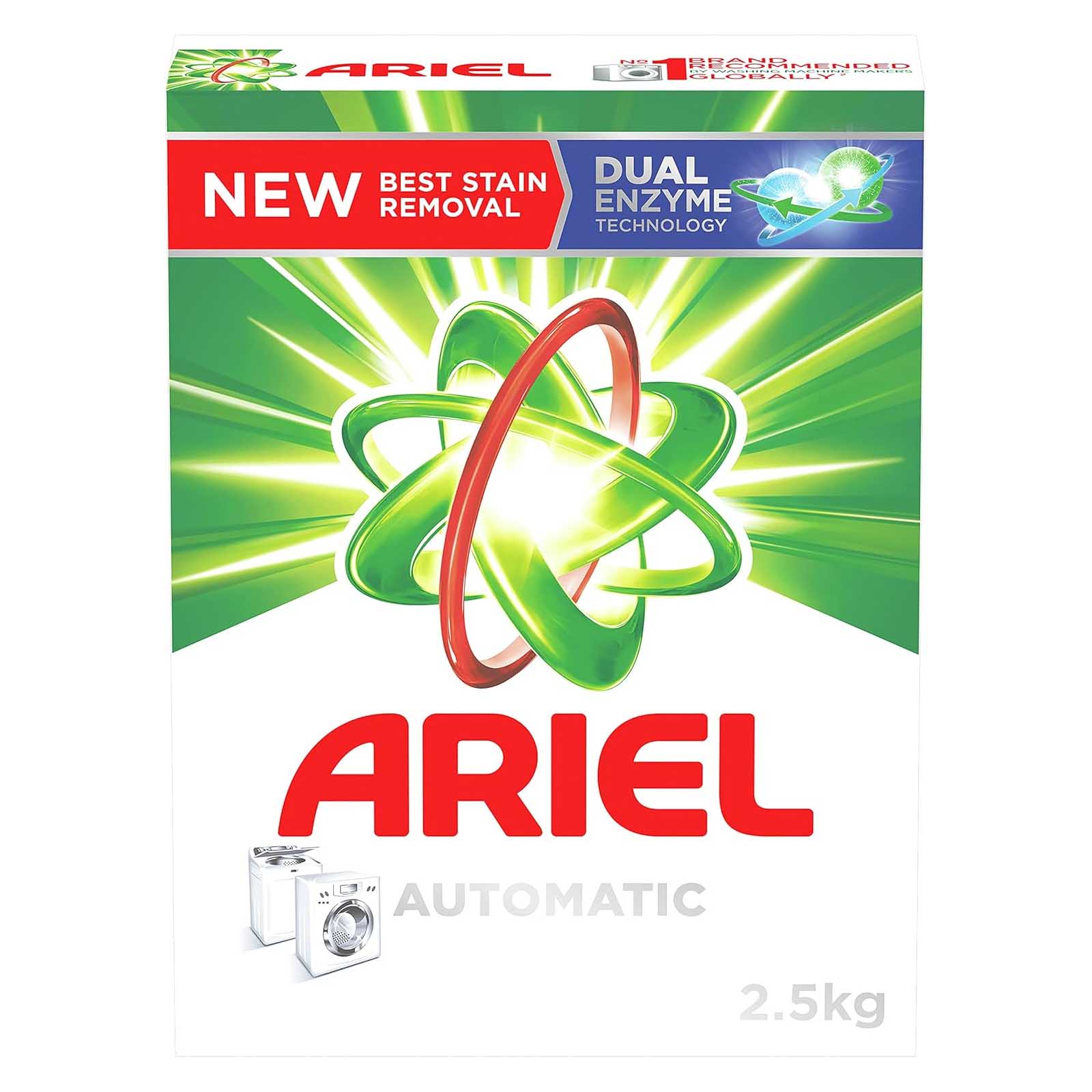 LAUNDRY DETERGENT POWDER AUTOMATIC ORIGINAL FAST DISSOLVING ARIEL ( 2.5 kg )