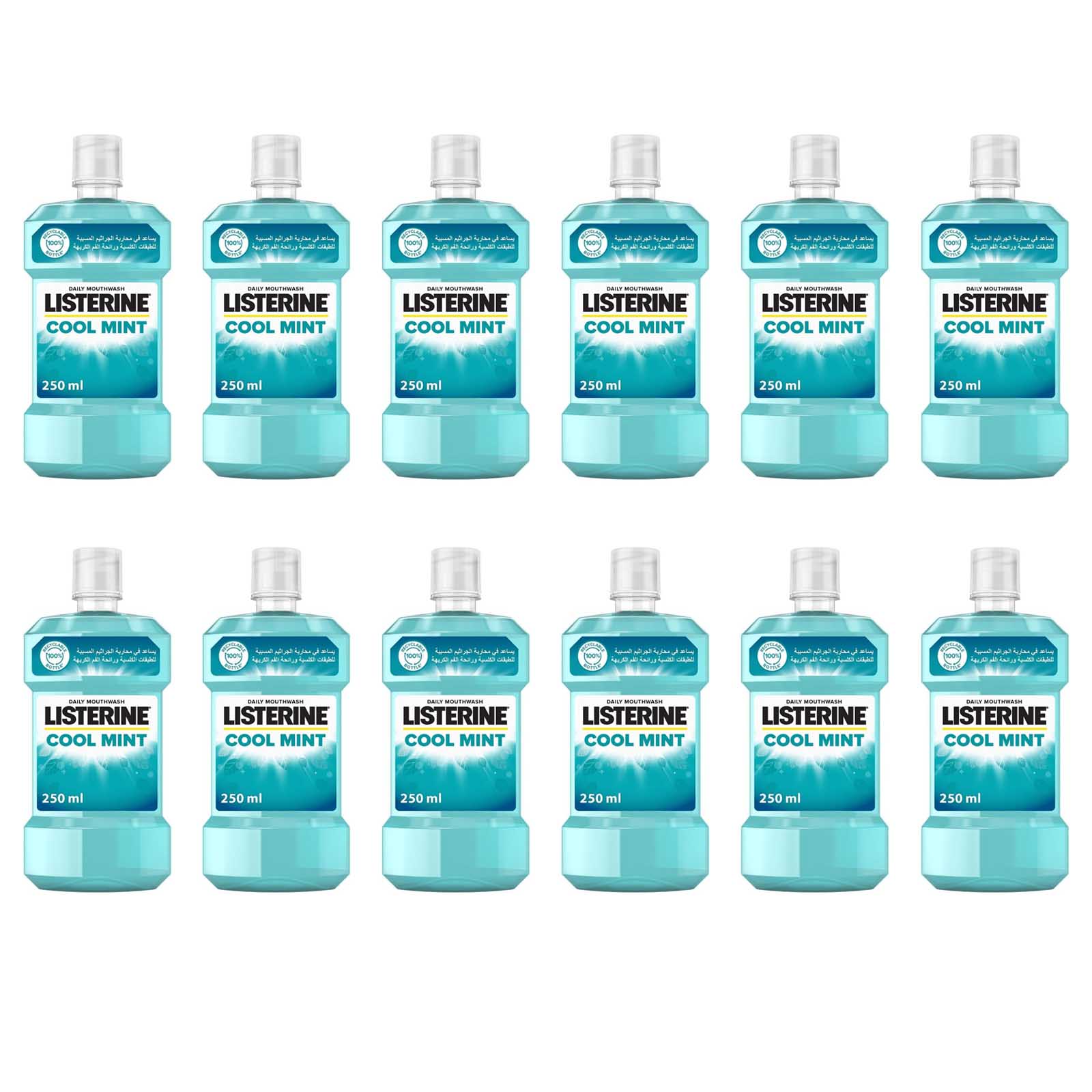 MOUTH WASH COOL MINT LISTERINE ( 12 X 250 ML )