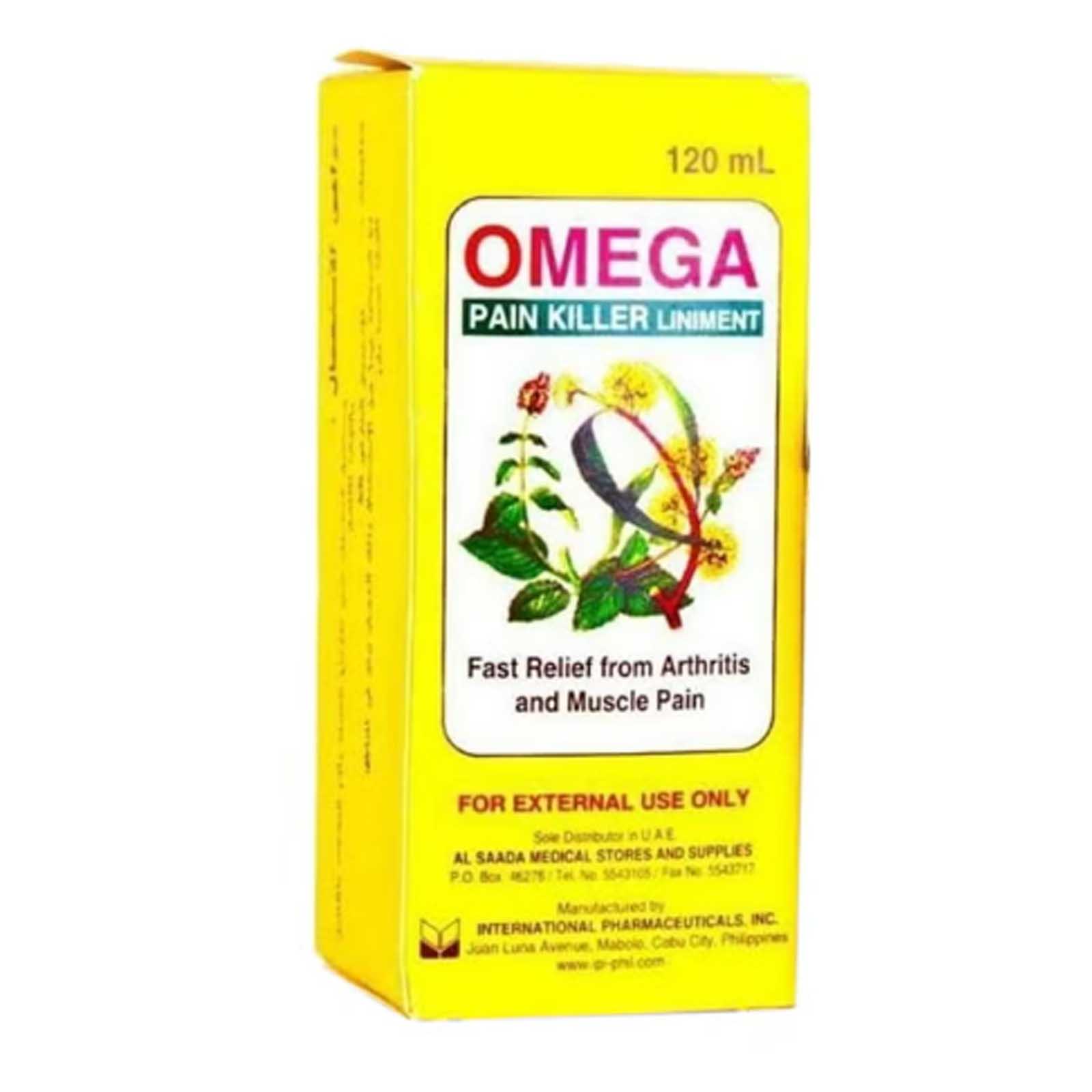 PAIN KILLER LINIMENT OMEGA ( 120 ML )