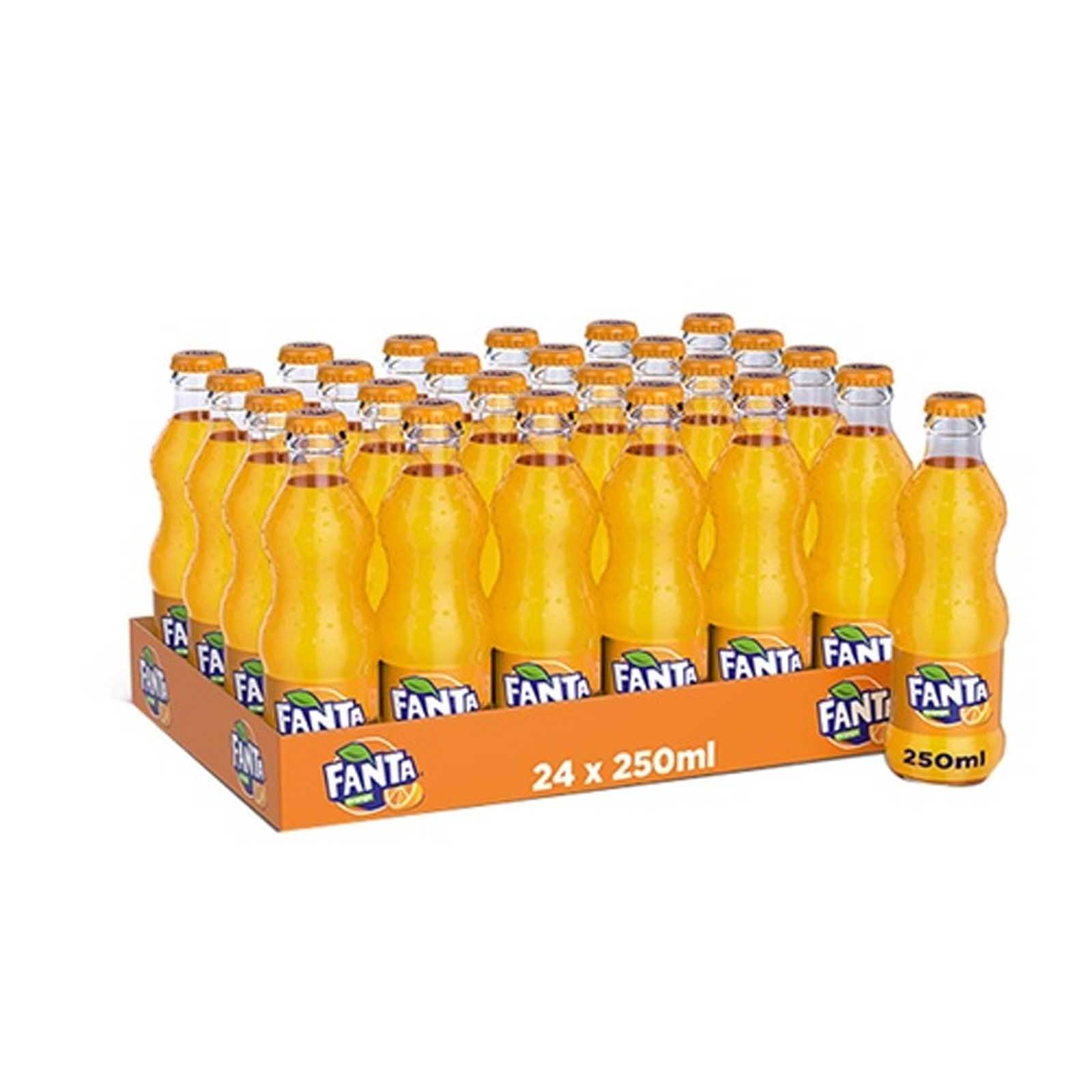 FANTA ORANGE GLASS BOTTLE ( 24 X 250 ML )