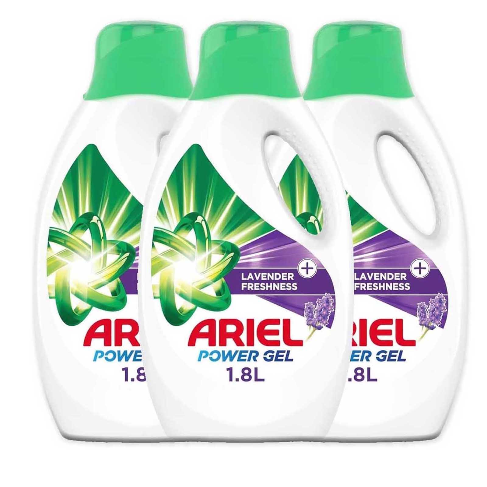 POWER GEL LAVENDER FRESHNESS ARIEL ( 3 X 1.8 LTR )