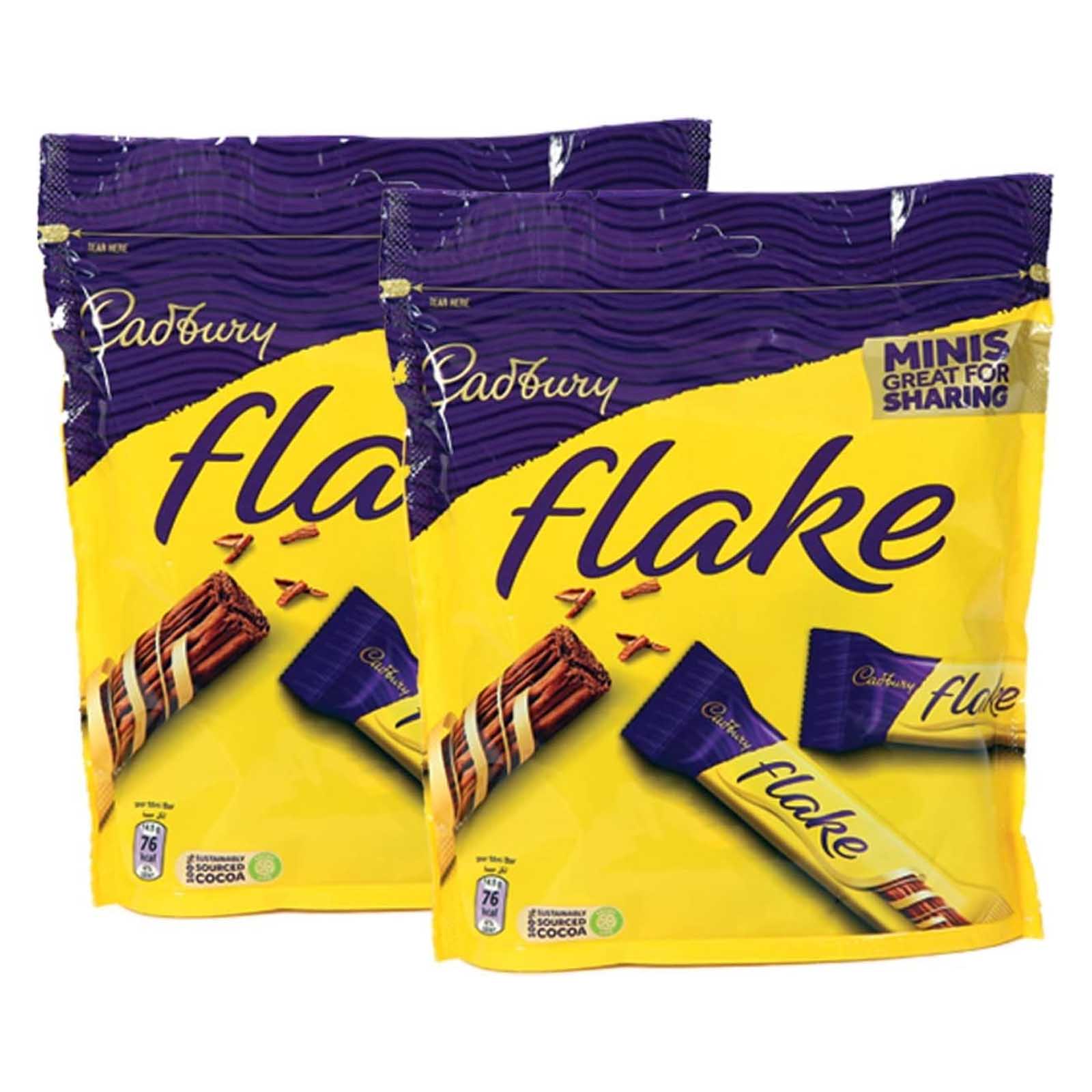  Cadbury  Flakes  Minis Chocolate 2 x 159.5 g