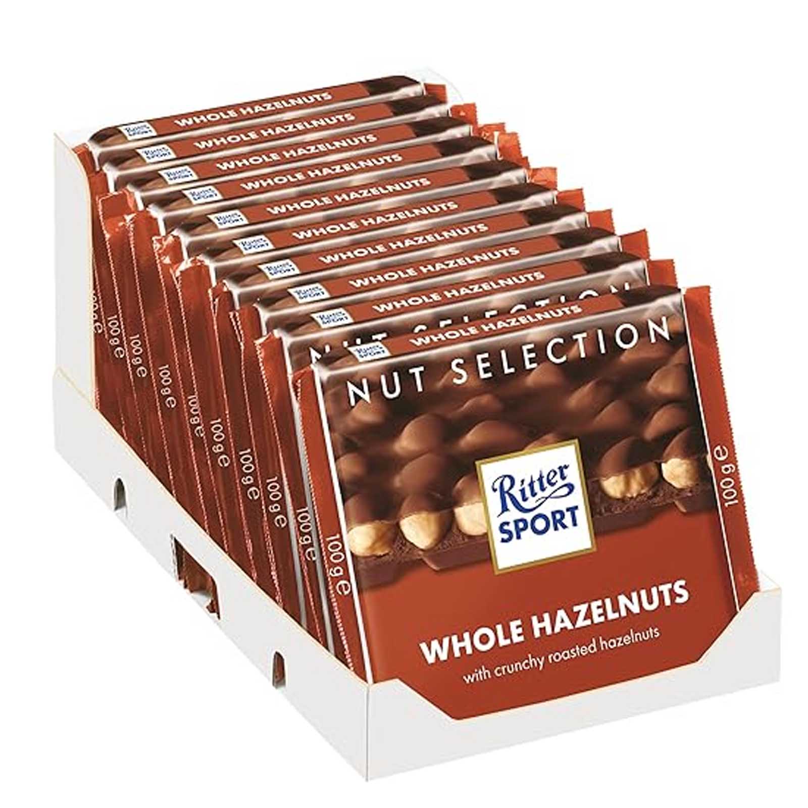  Ritter Sport Whole Hazelnuts Chocolate 10 x 100g