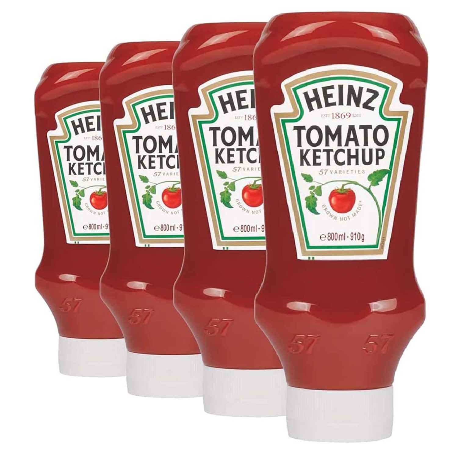 TOMATO KETCHUP TOP DOWN SQUEEZY HEINZ ( 4 X 910 GM )