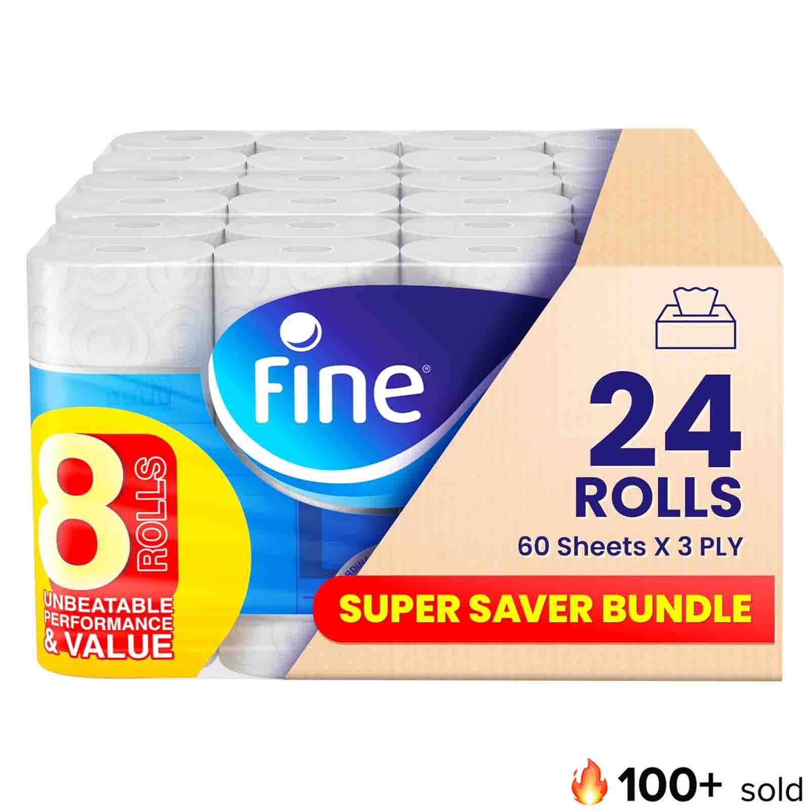 KITCHEN PAPER TOWEL 3 PLY FINE ( 12 X 2 PC )