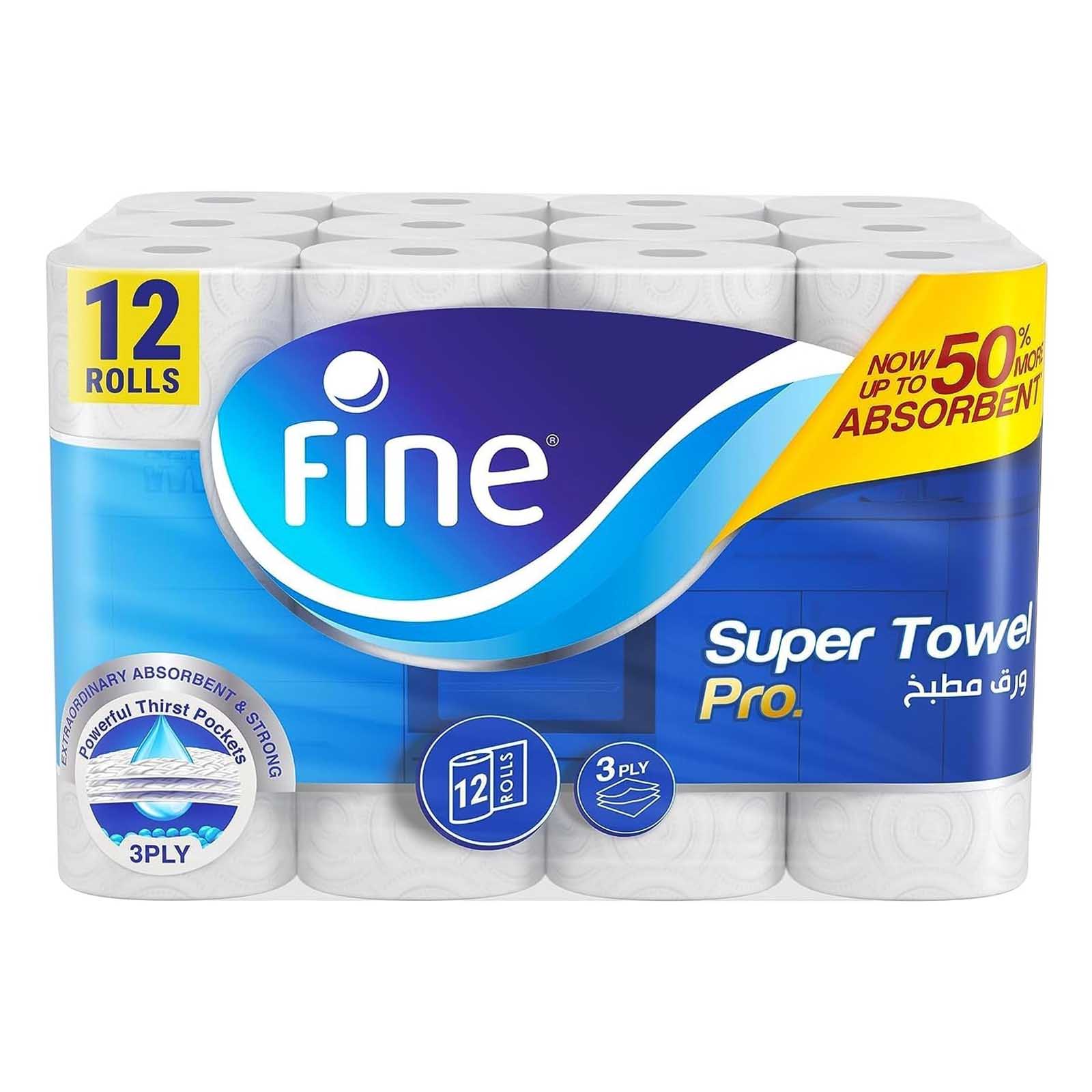 KITCHEN PAPER TOWEL 3 PLY FINE ( 6 X 2 PC )