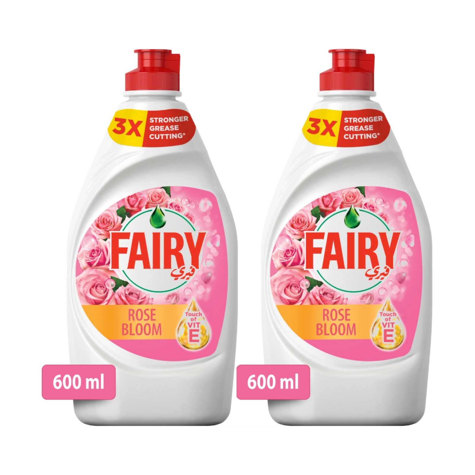 DISHWASHING LIQUID SOAP ROSE BLOOM FAIRY ( 2 X 600 ml )