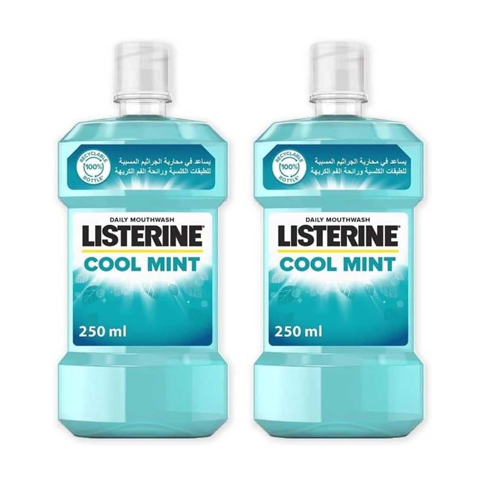 MOUTH WASH COOL MINT LISTERINE ( 2 X 250 ml )