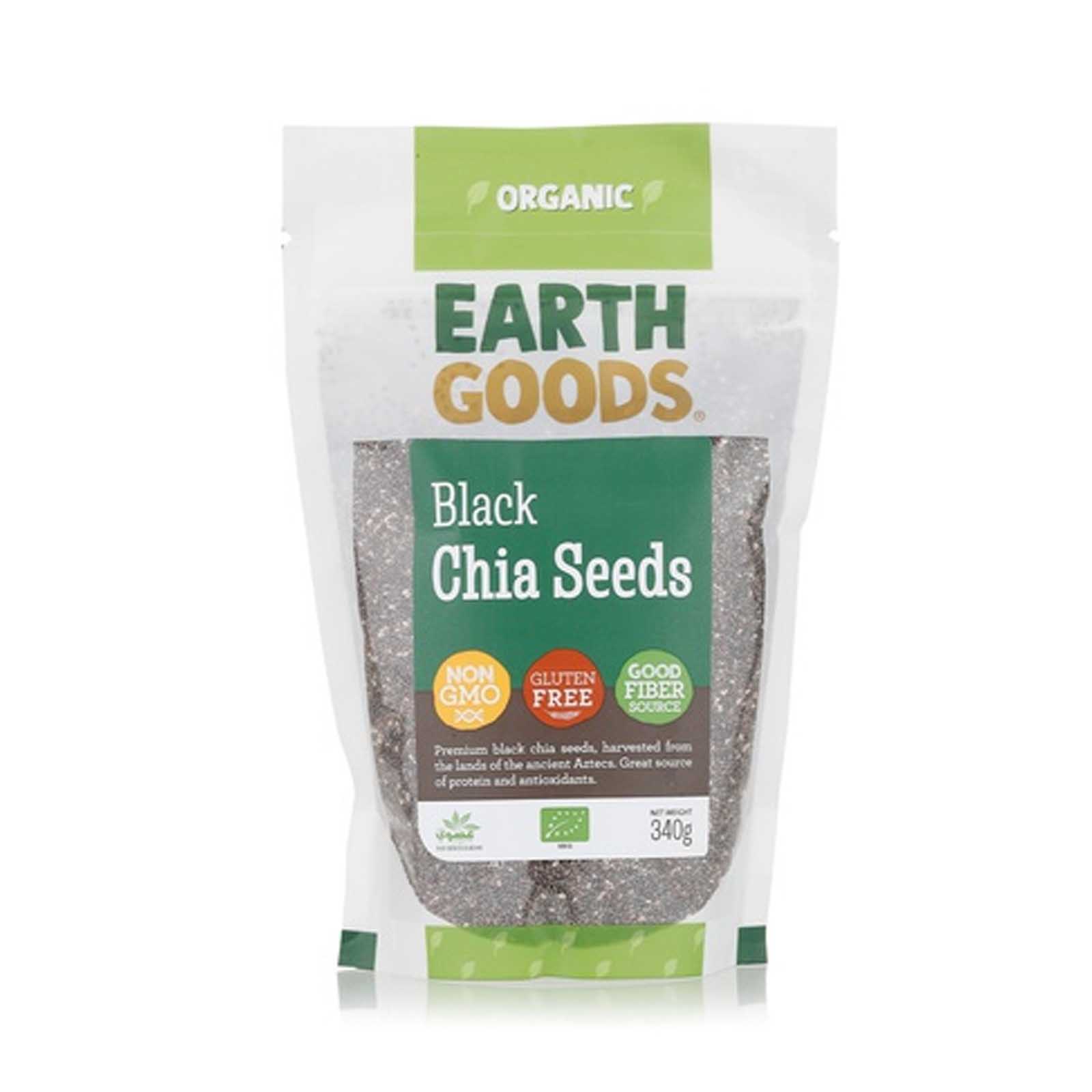 CHIA SEEDS BLACK ORGANIC EARTH GOODS ( 340 gm )