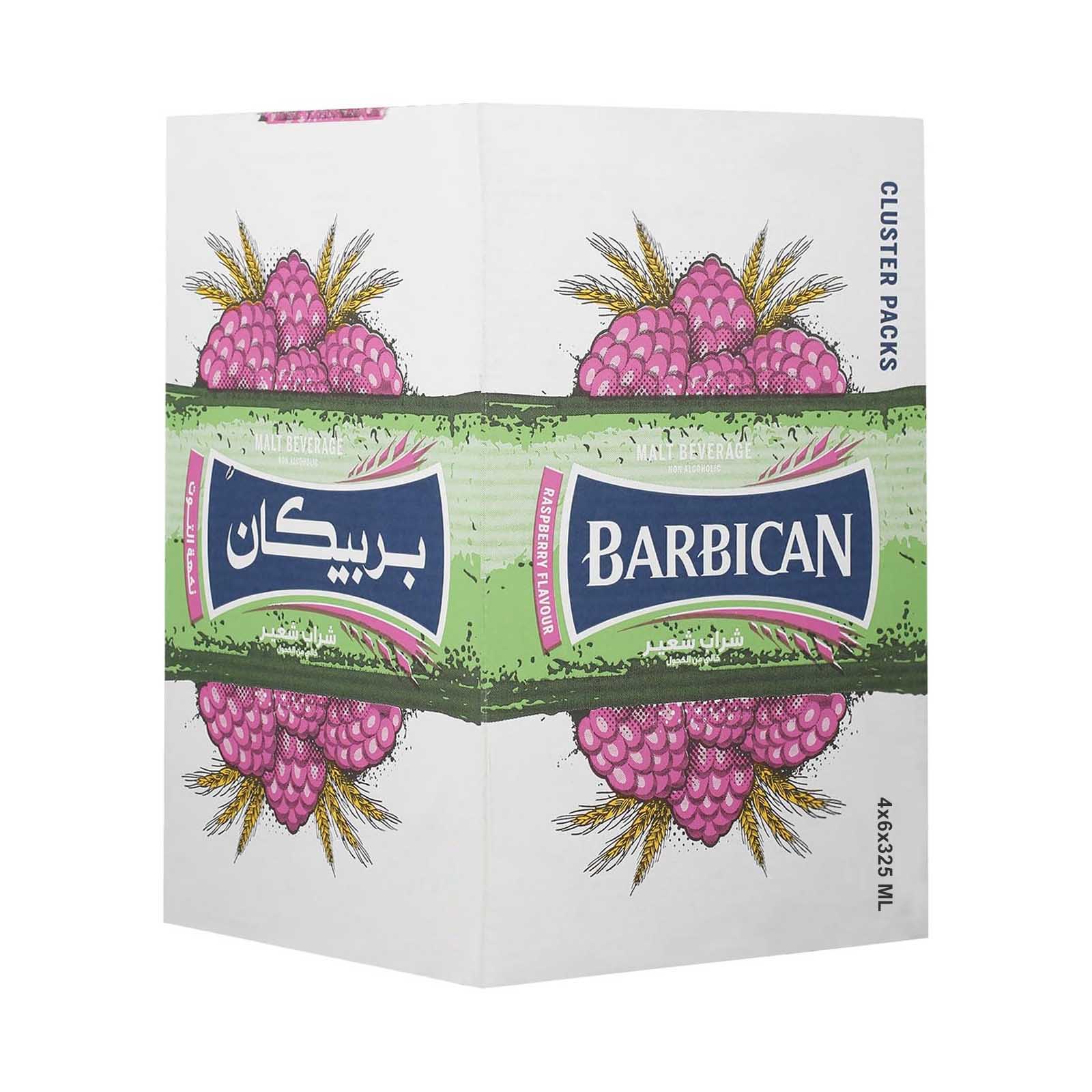 NON ALCOHOLIC BEVERAGE RASPBERRY BARBICAN ( 4 X 6 X 325 ML )