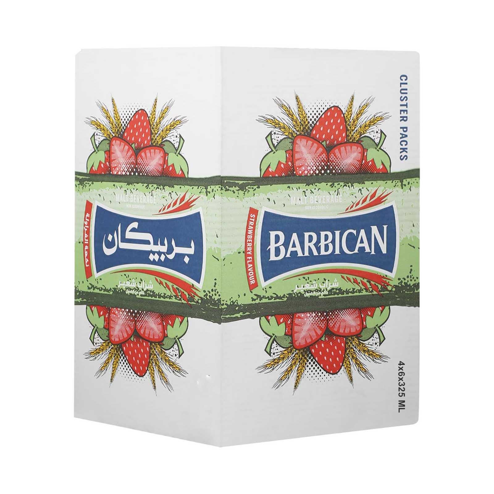 NON ALCOHOLIC BEVERAGE STRAWBERRY BARBICAN ( 4 X 6 X 325 ML )