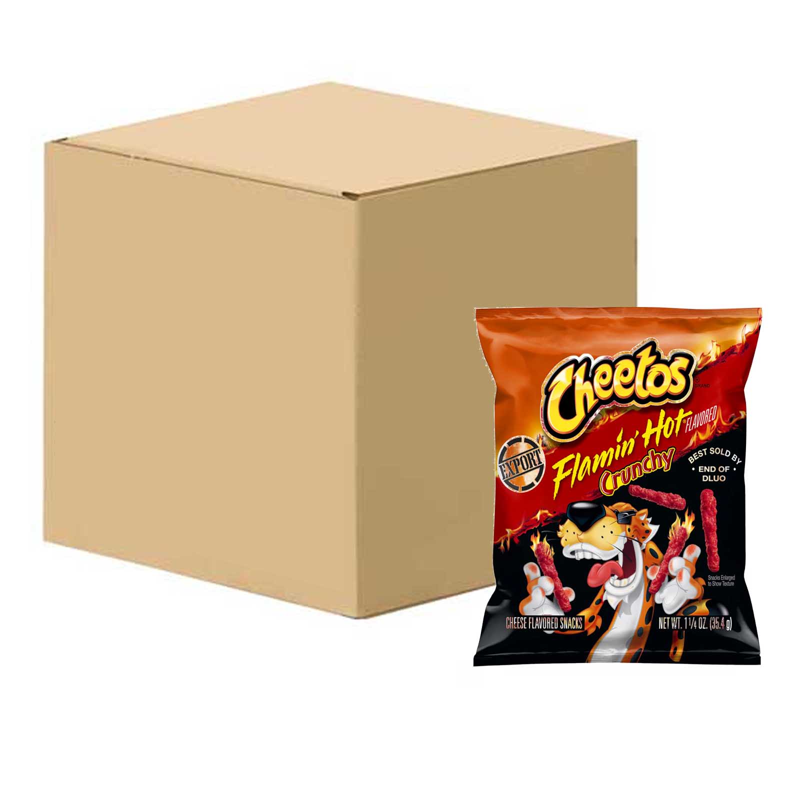 CHIPS CRUNCHY FLAMIN HOT USA CHEETOS ( 44 X 35.4 GM )