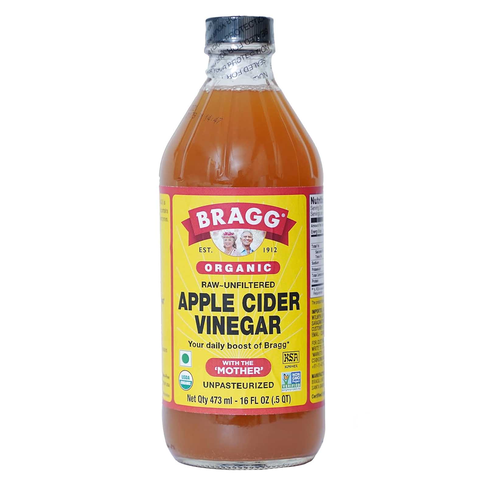 VINEGAR APPLE CIDER ORGANIC BRAGG ( 473 ML )