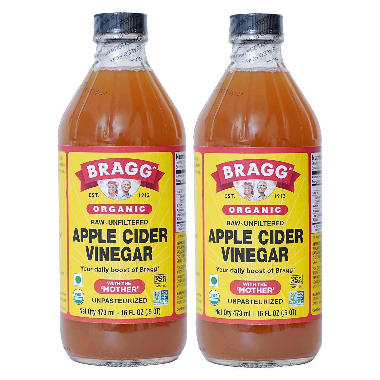 VINEGAR APPLE CIDER ORGANIC BRAGG ( 2 X 473 ML )