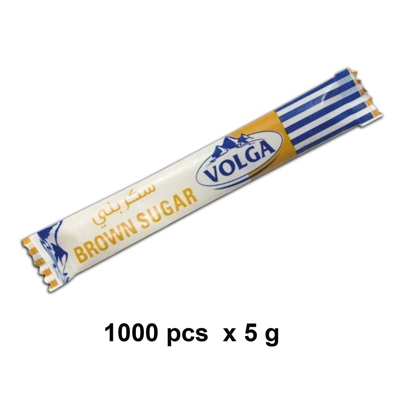 SUGAR STICKS BROWN VOLGA ( 1000 X 5 GM )