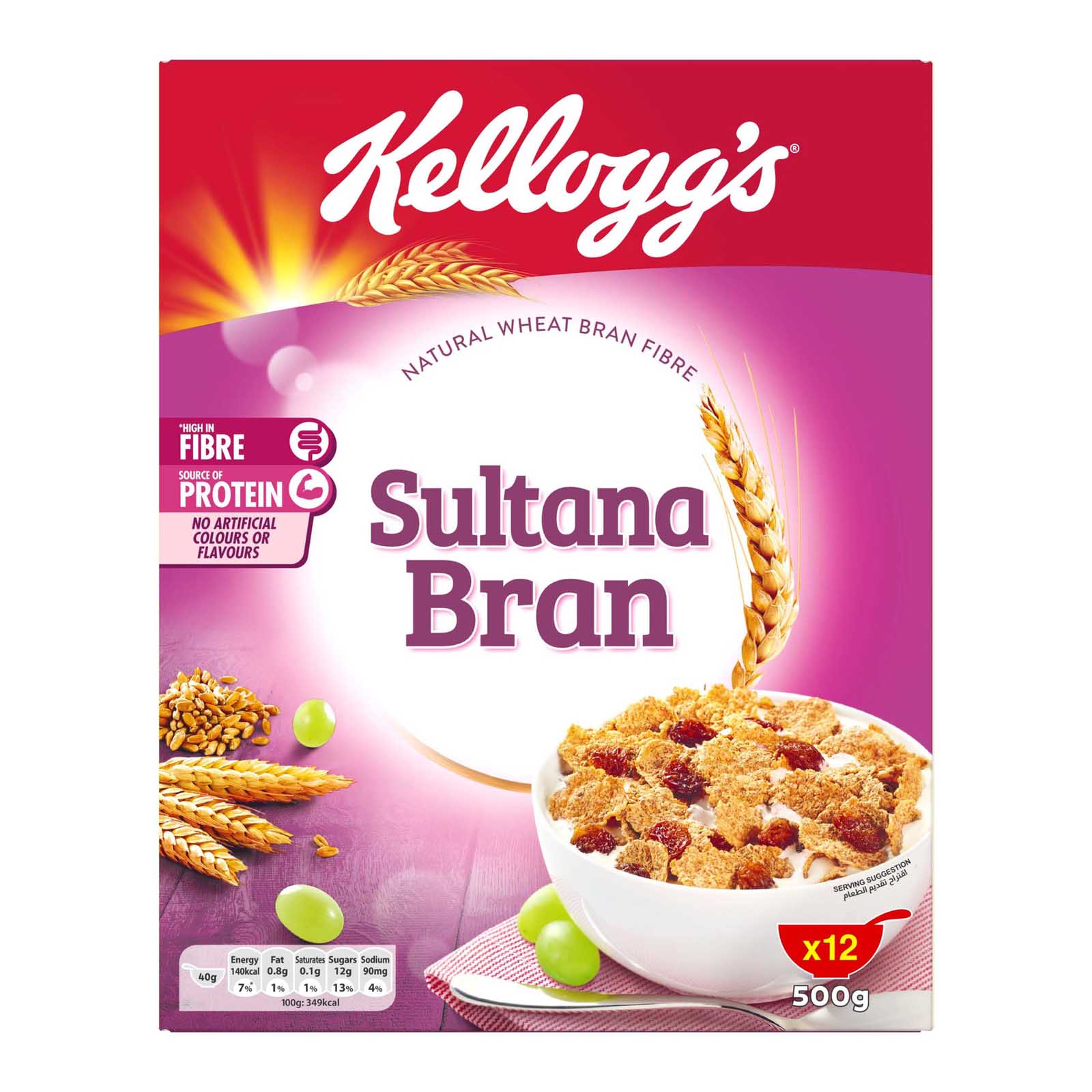 CEREALS SULTANA BRAN KELLOGGS ( 500 GM )