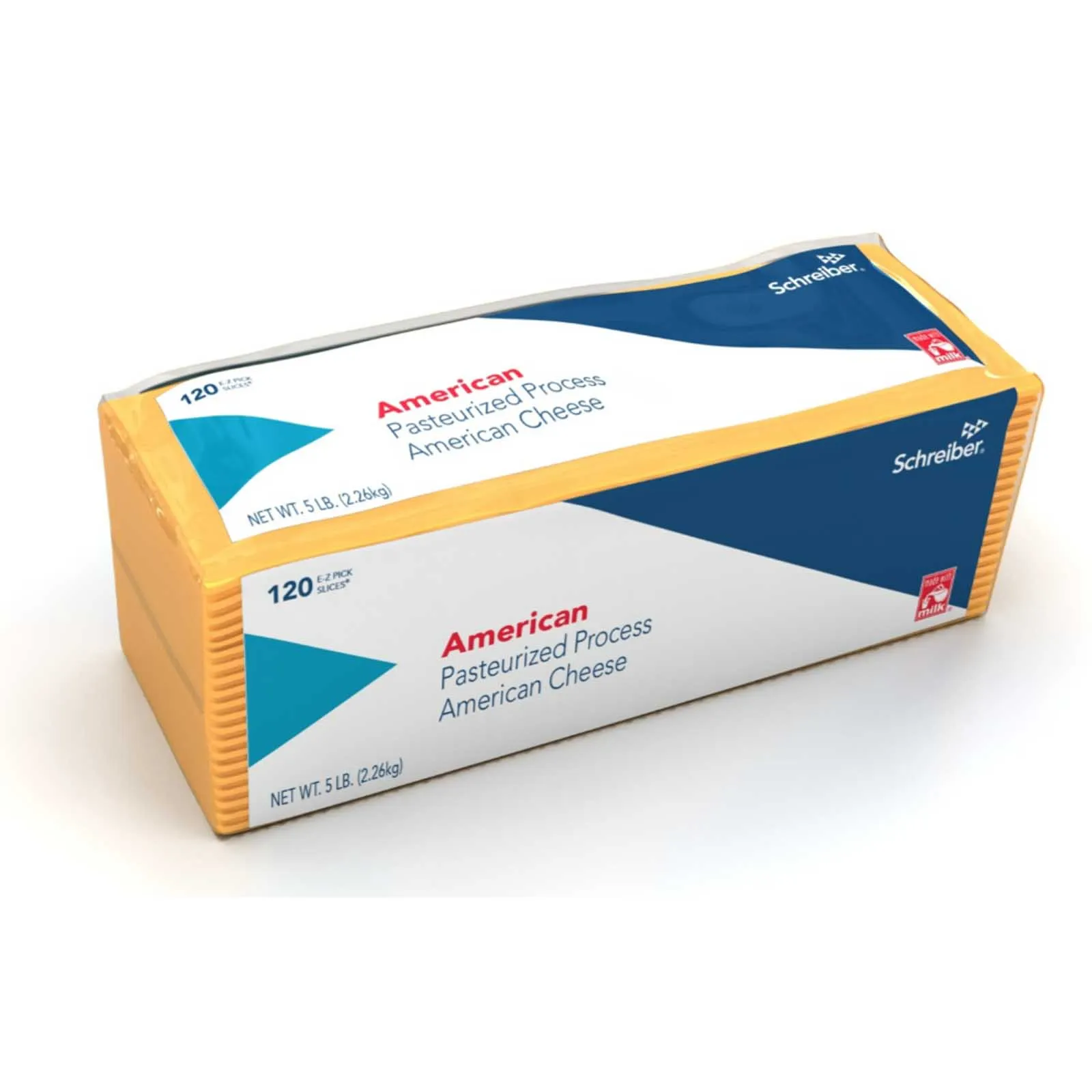 Schreiber American Pasteurized Process Chesse Slices 120 Slices 2.26 Kg