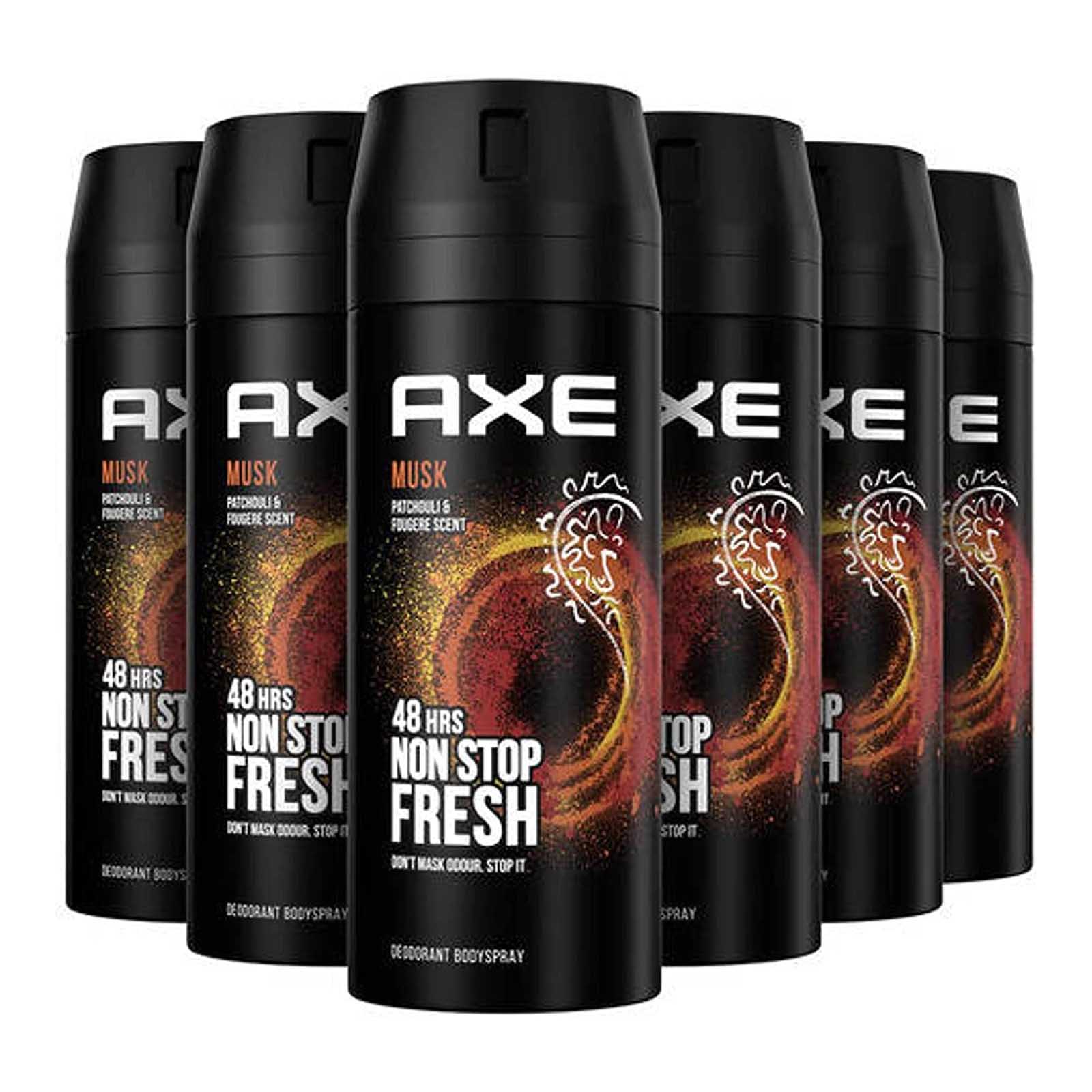  Axe Musk Deodorant Body Spray Men 6 x 150 ml