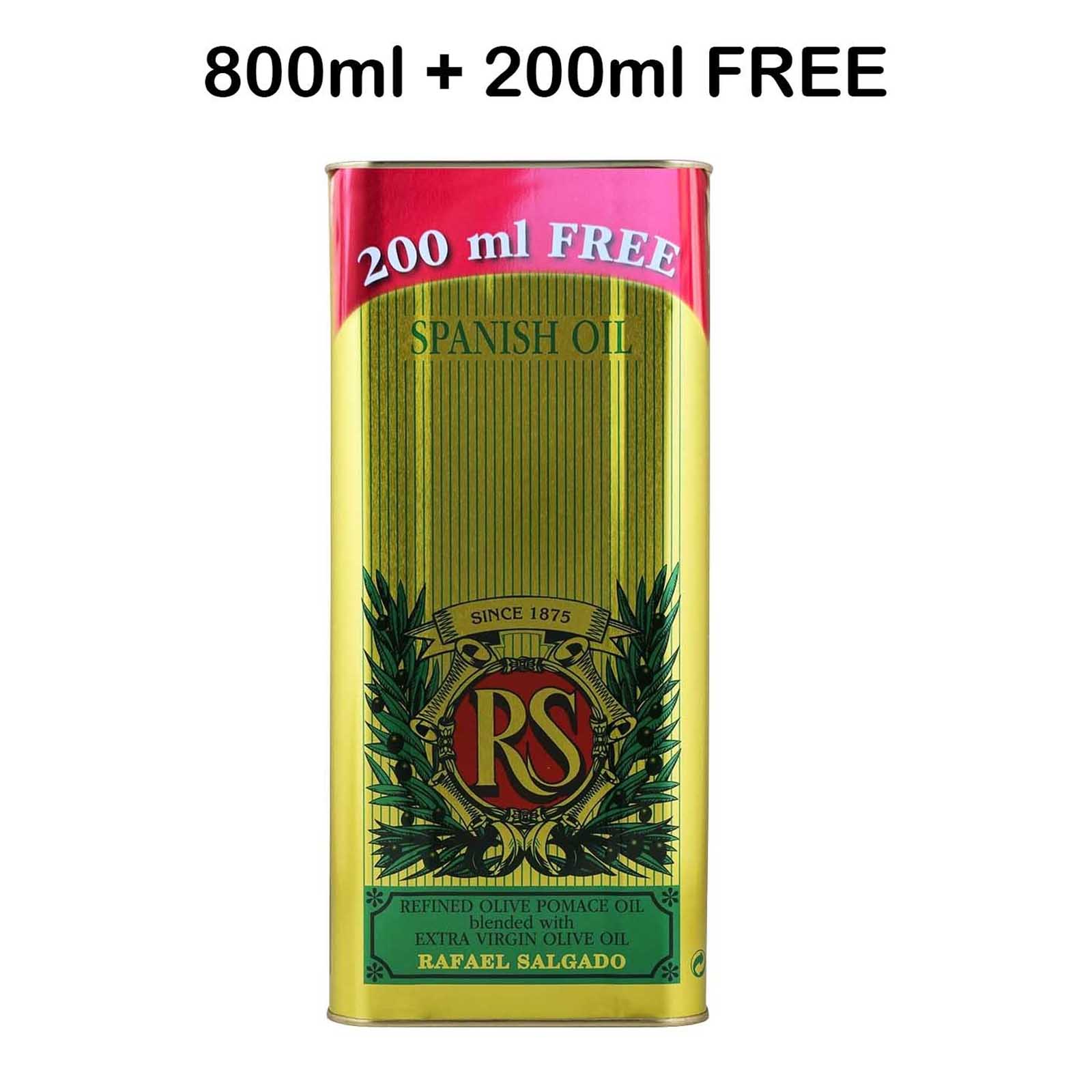 OLIVE OIL TIN SPANISH RS ( 800 ML+200 ML )