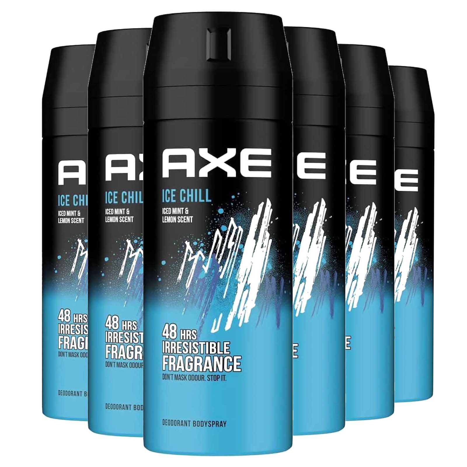  Axe Ice Chill Deodorant & Body Spray 6 x 150 ml