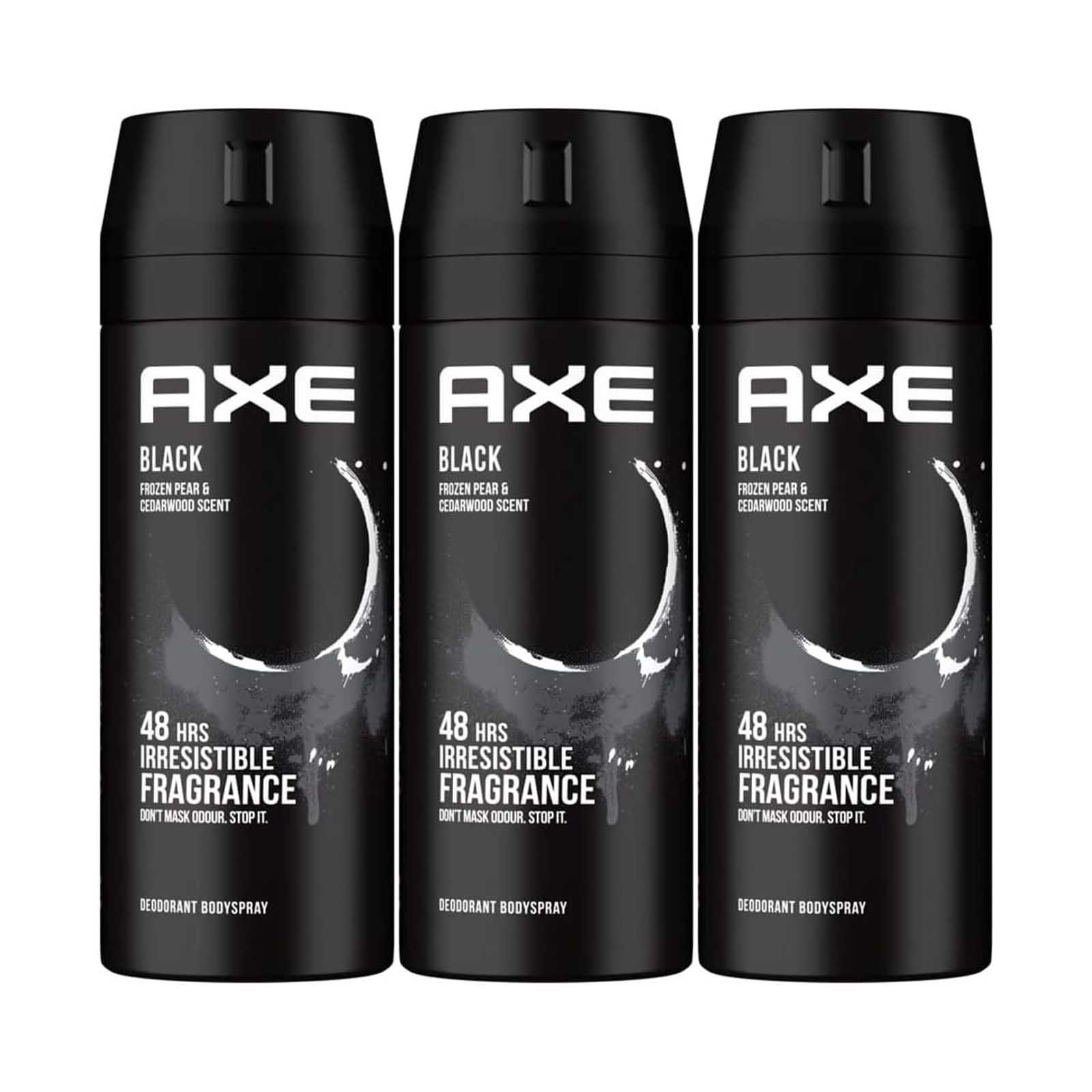  Axe Black Deodorant Body Spray 3 x 150 ml