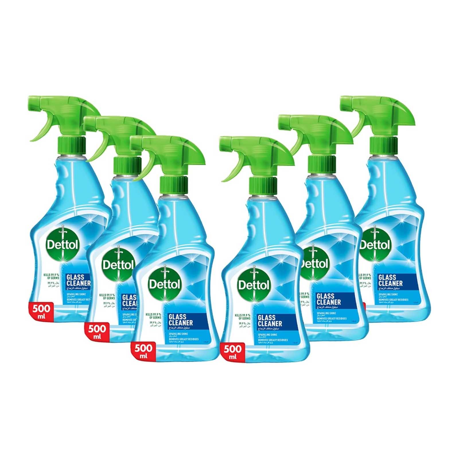 GLASS CLEANER DETTOL ( 6 X 500 ML )